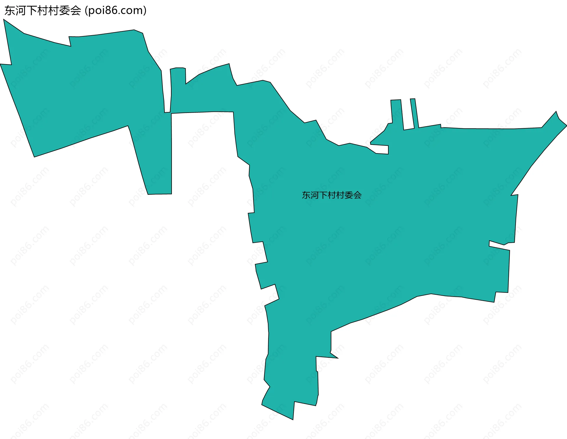 东河下村村委会边界地图