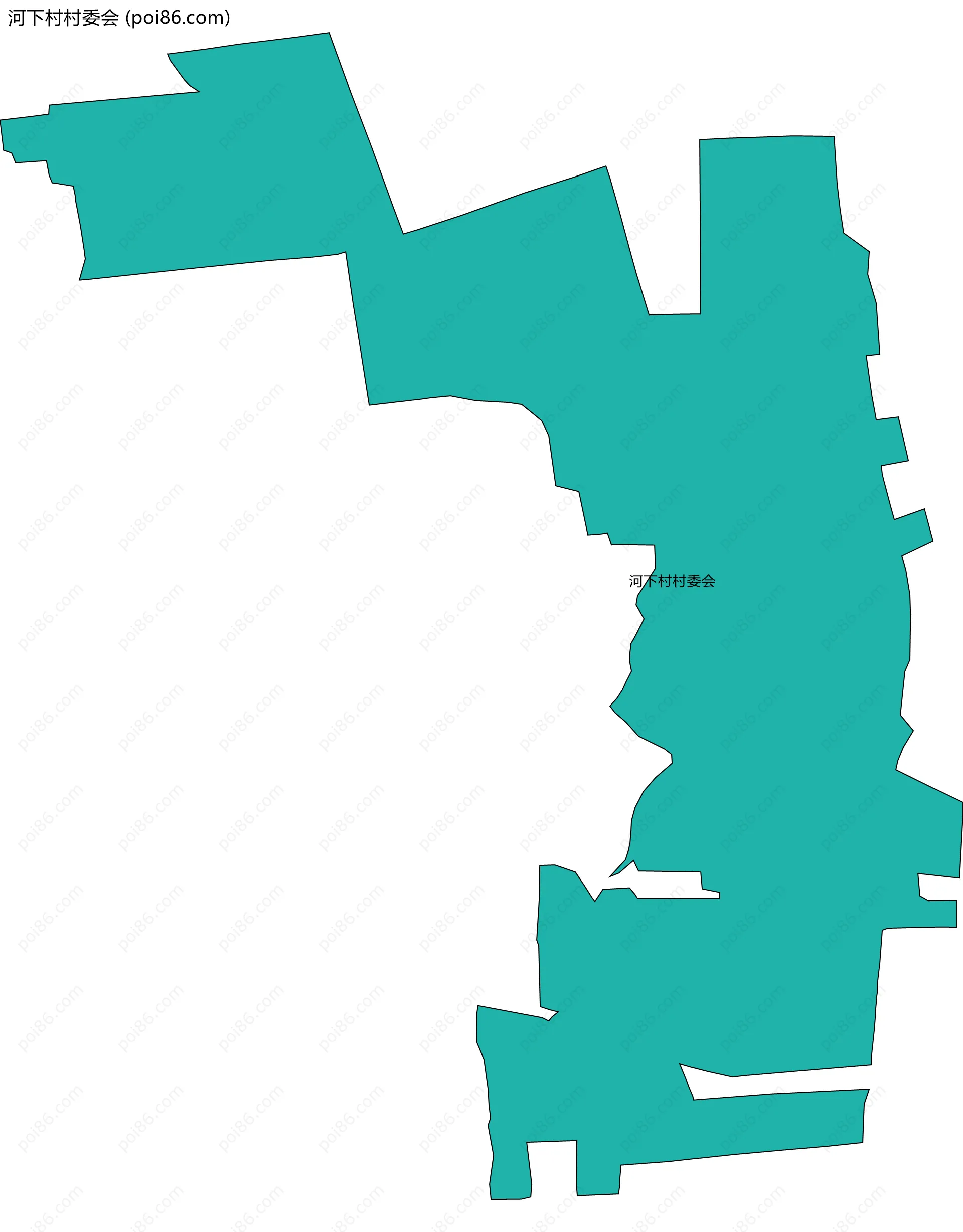 河下村村委会边界地图