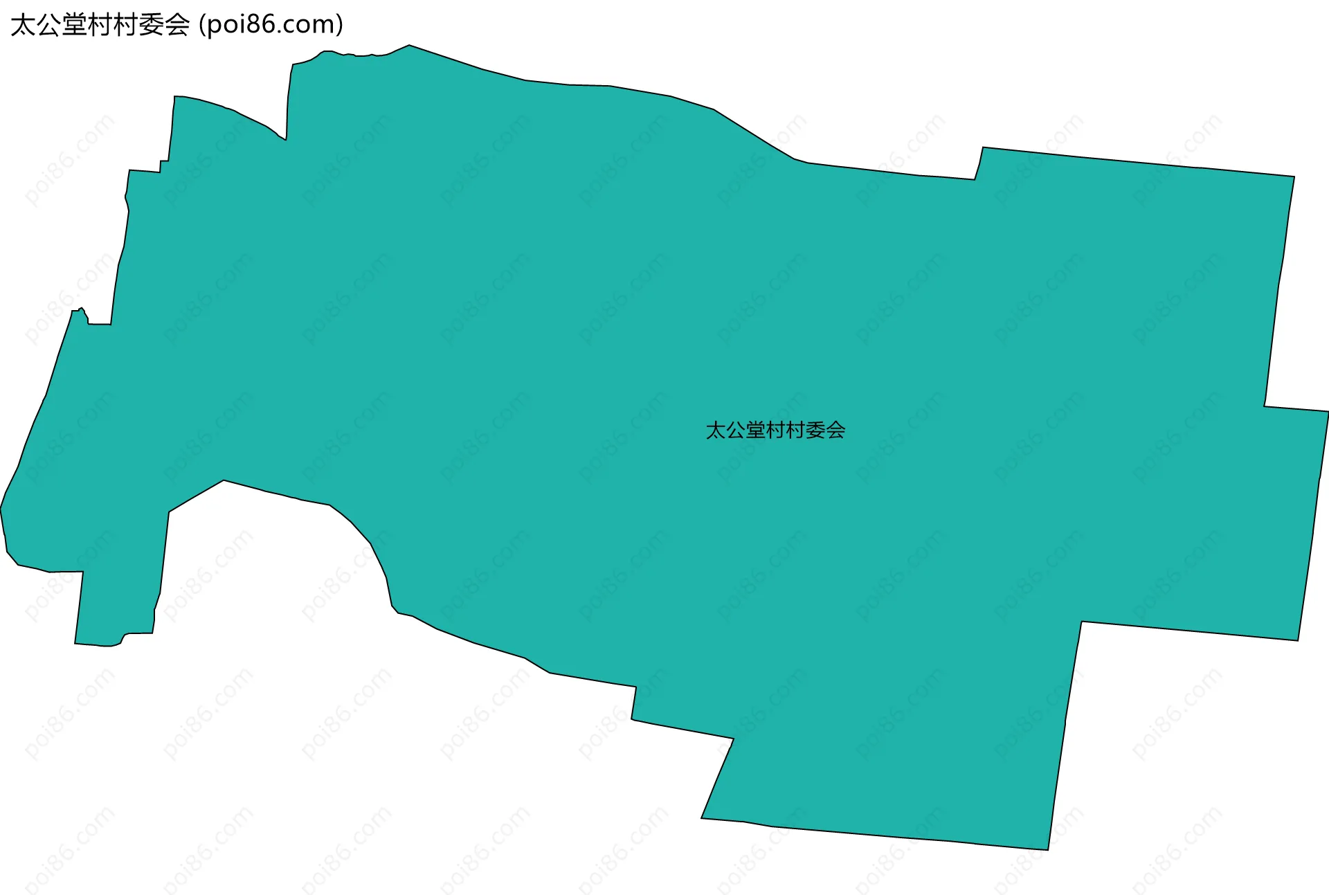 太公堂村村委会边界地图