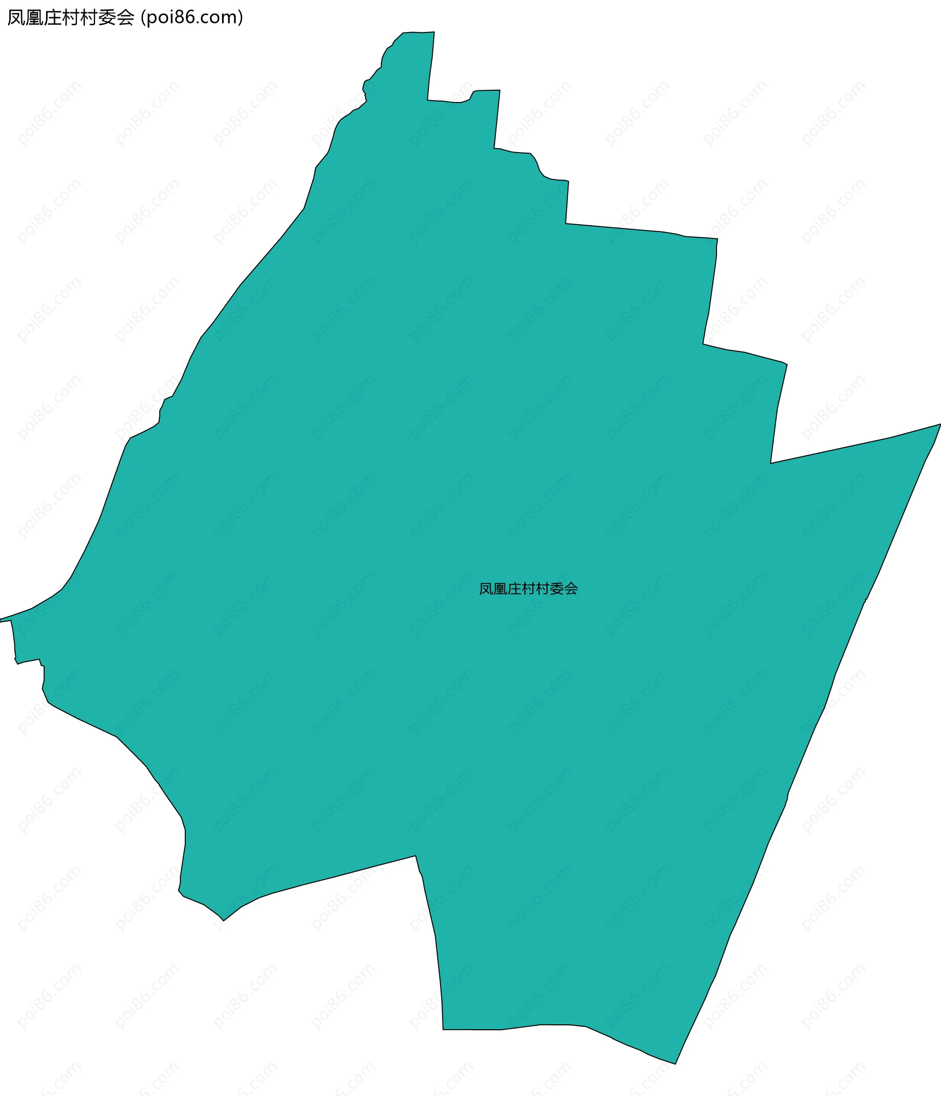 凤凰庄村村委会边界地图