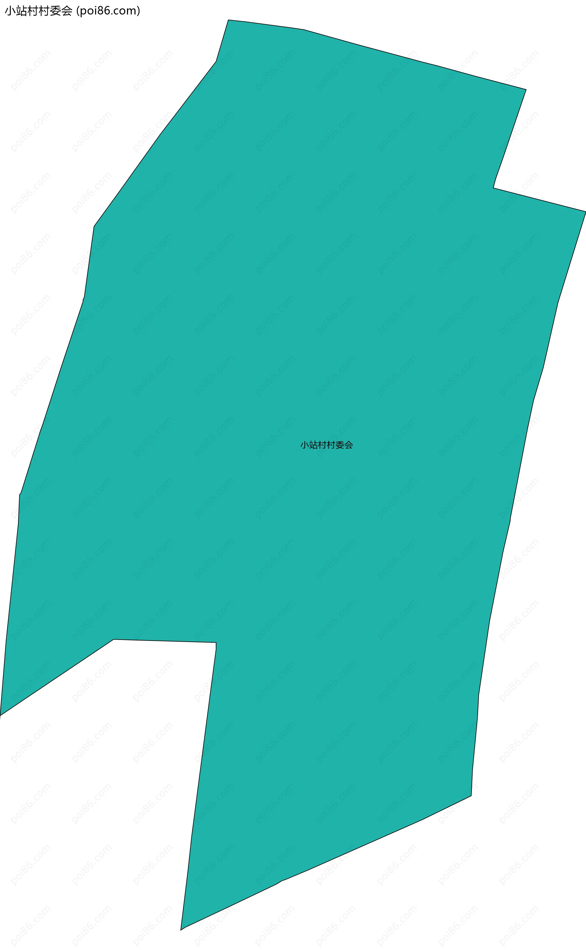 小站村村委会边界地图