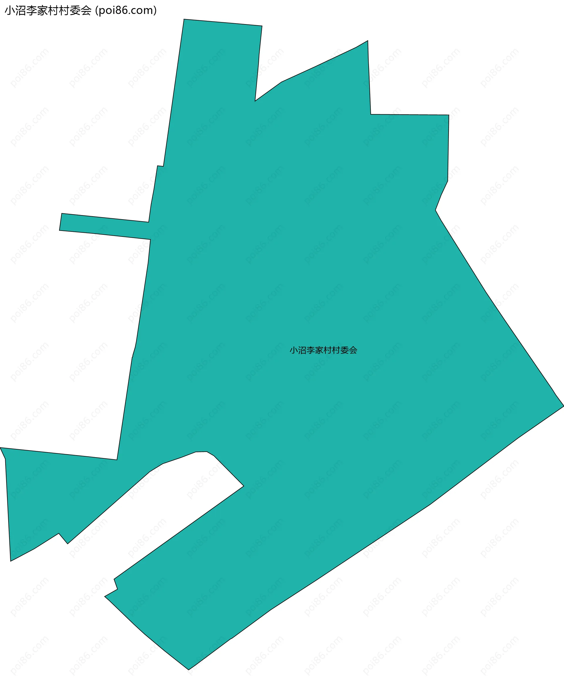 小沼李家村村委会边界地图