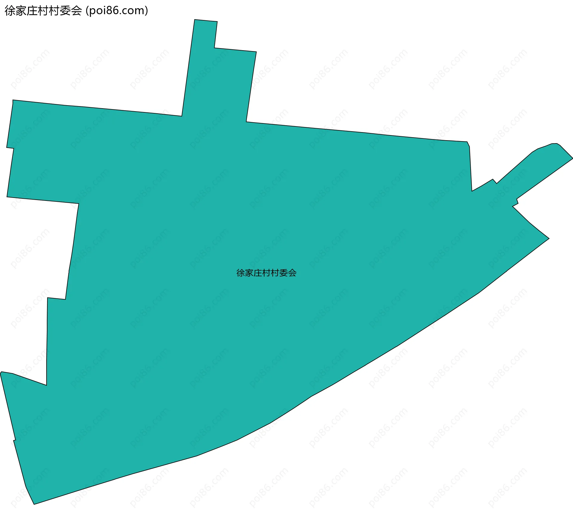 徐家庄村村委会边界地图
