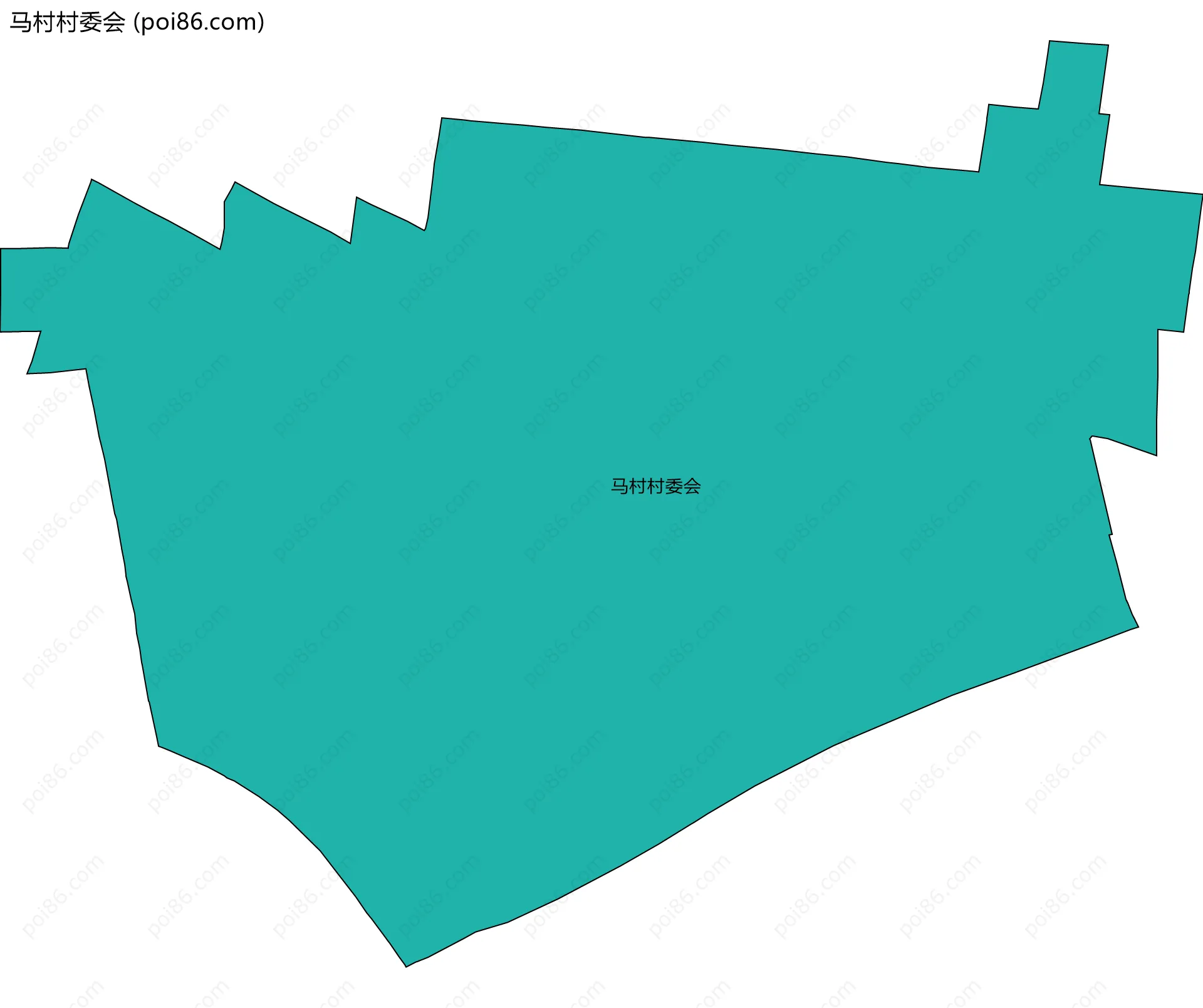 马村村委会边界地图