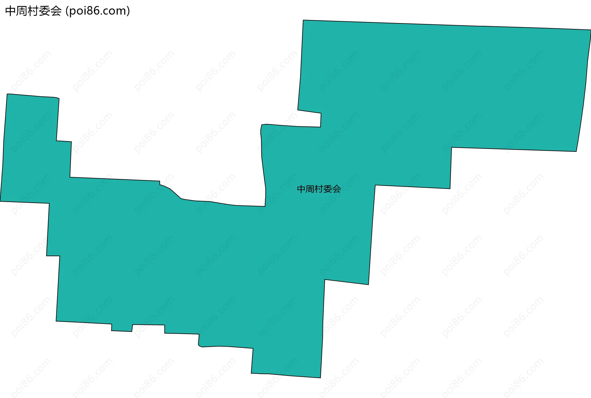 中周村委会边界地图