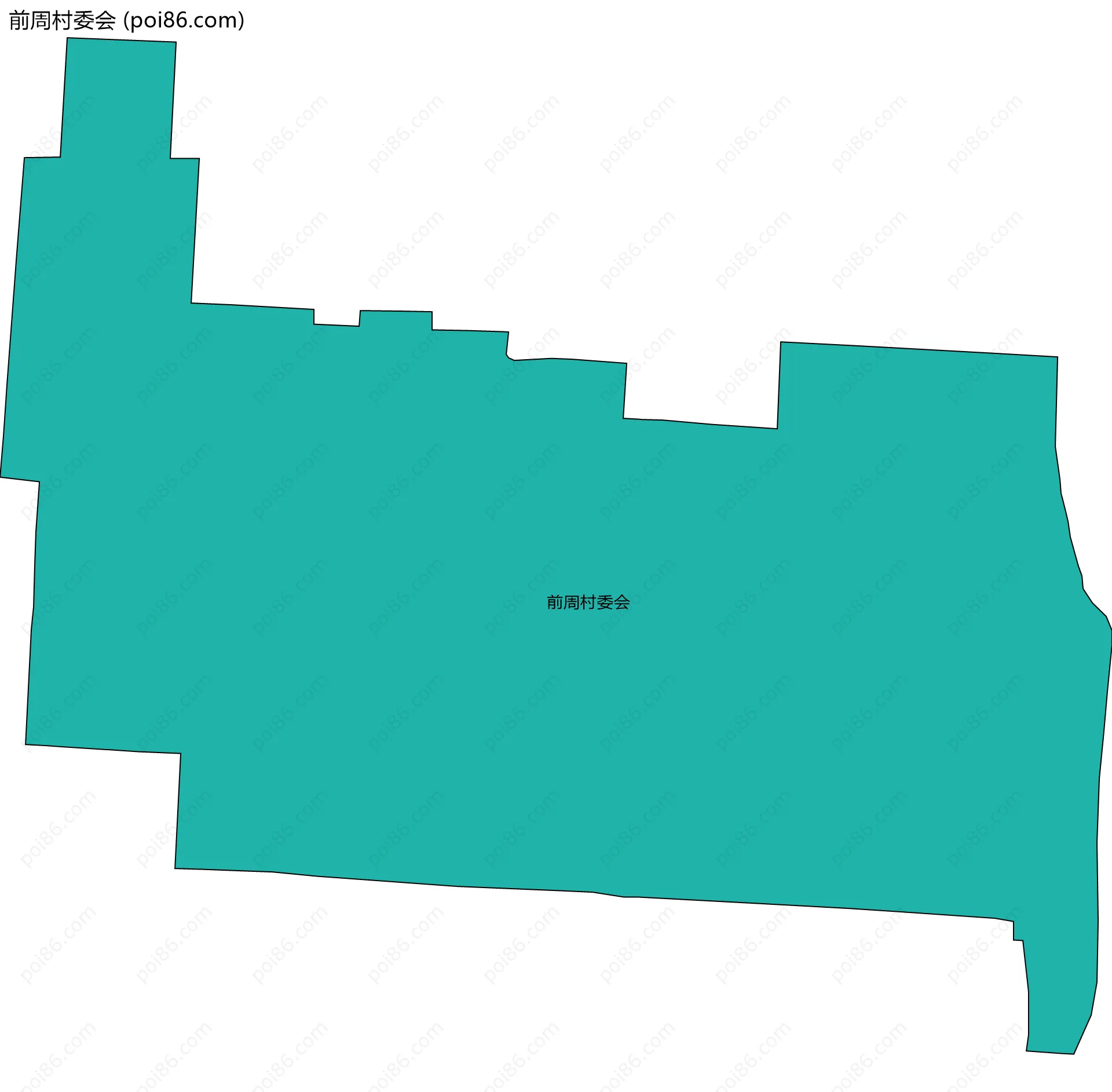 前周村委会边界地图
