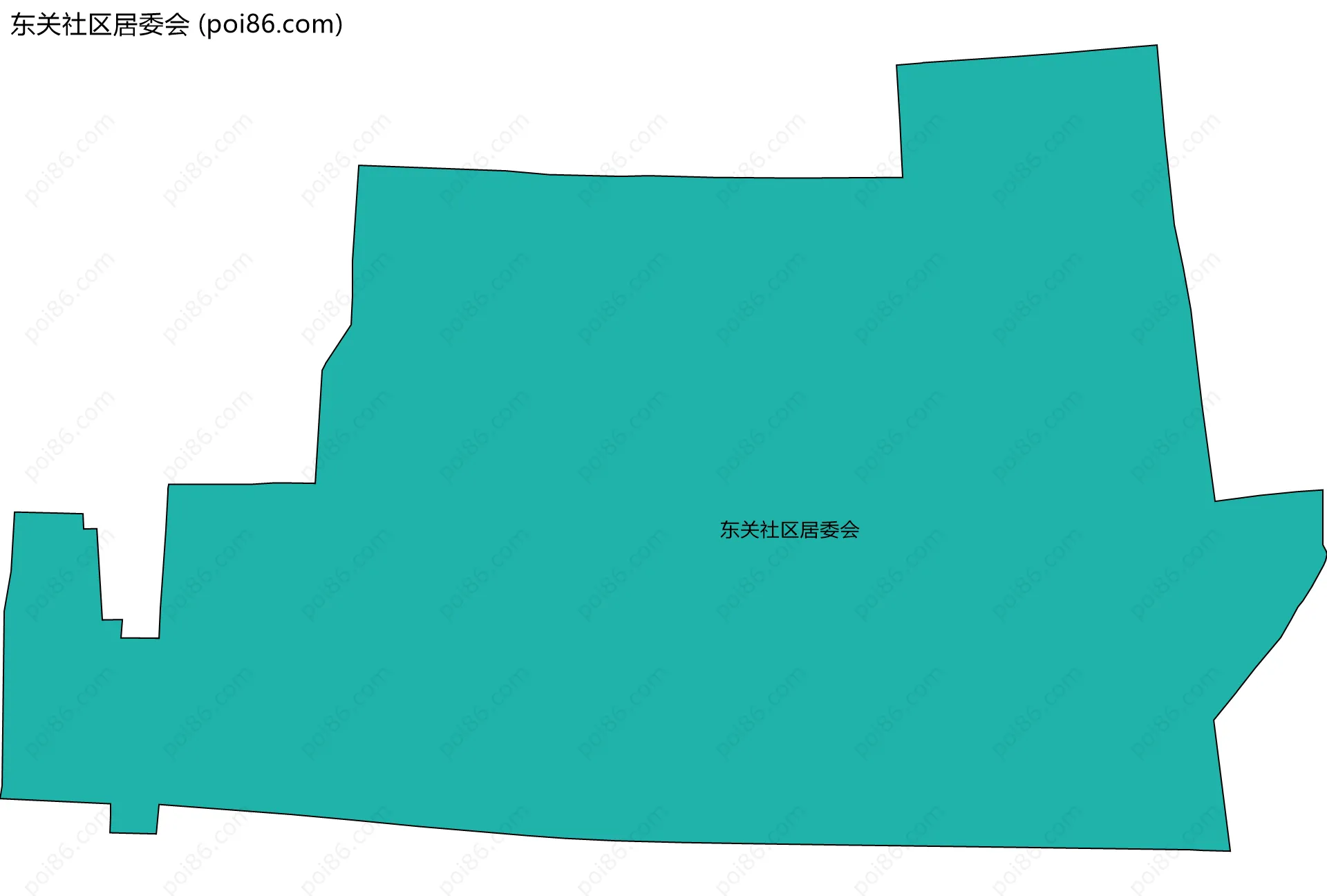 东关社区居委会边界地图