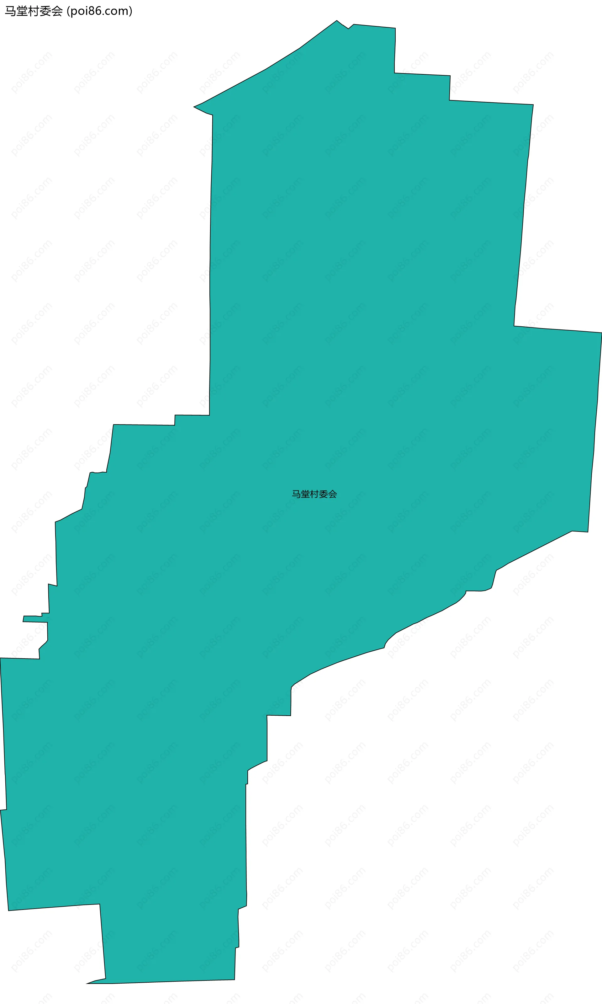 马堂村委会边界地图
