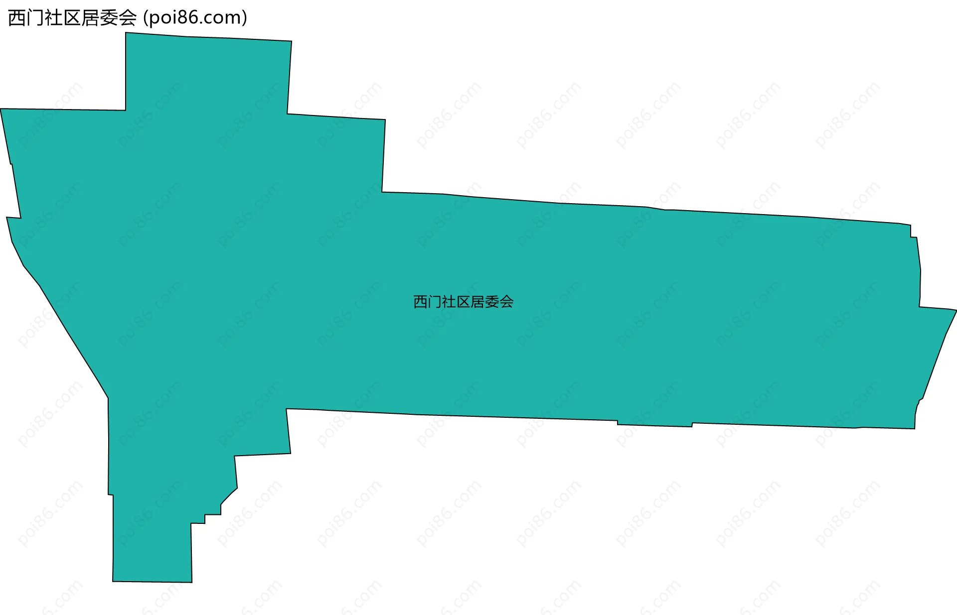 西门社区居委会边界地图