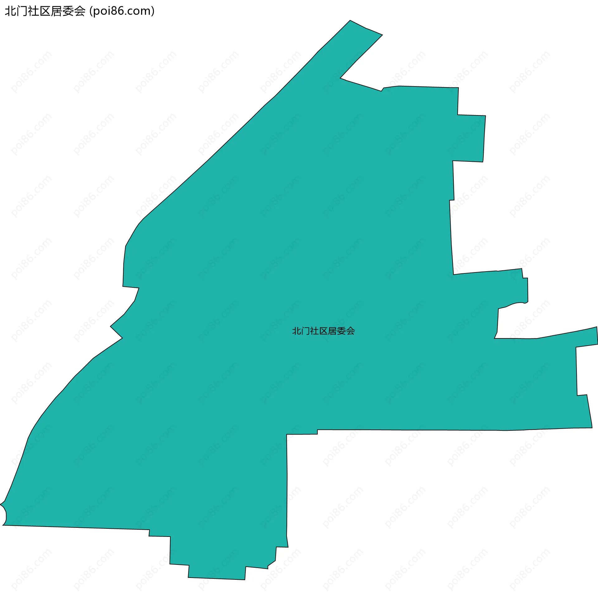 北门社区居委会边界地图
