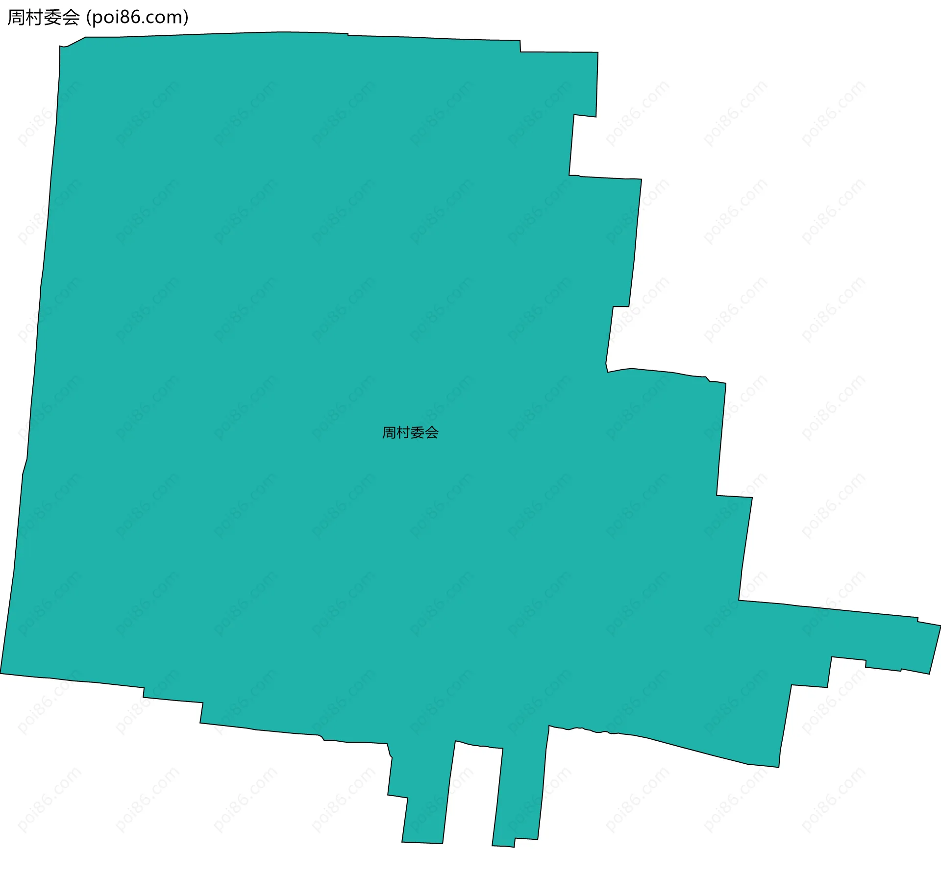 周村委会边界地图