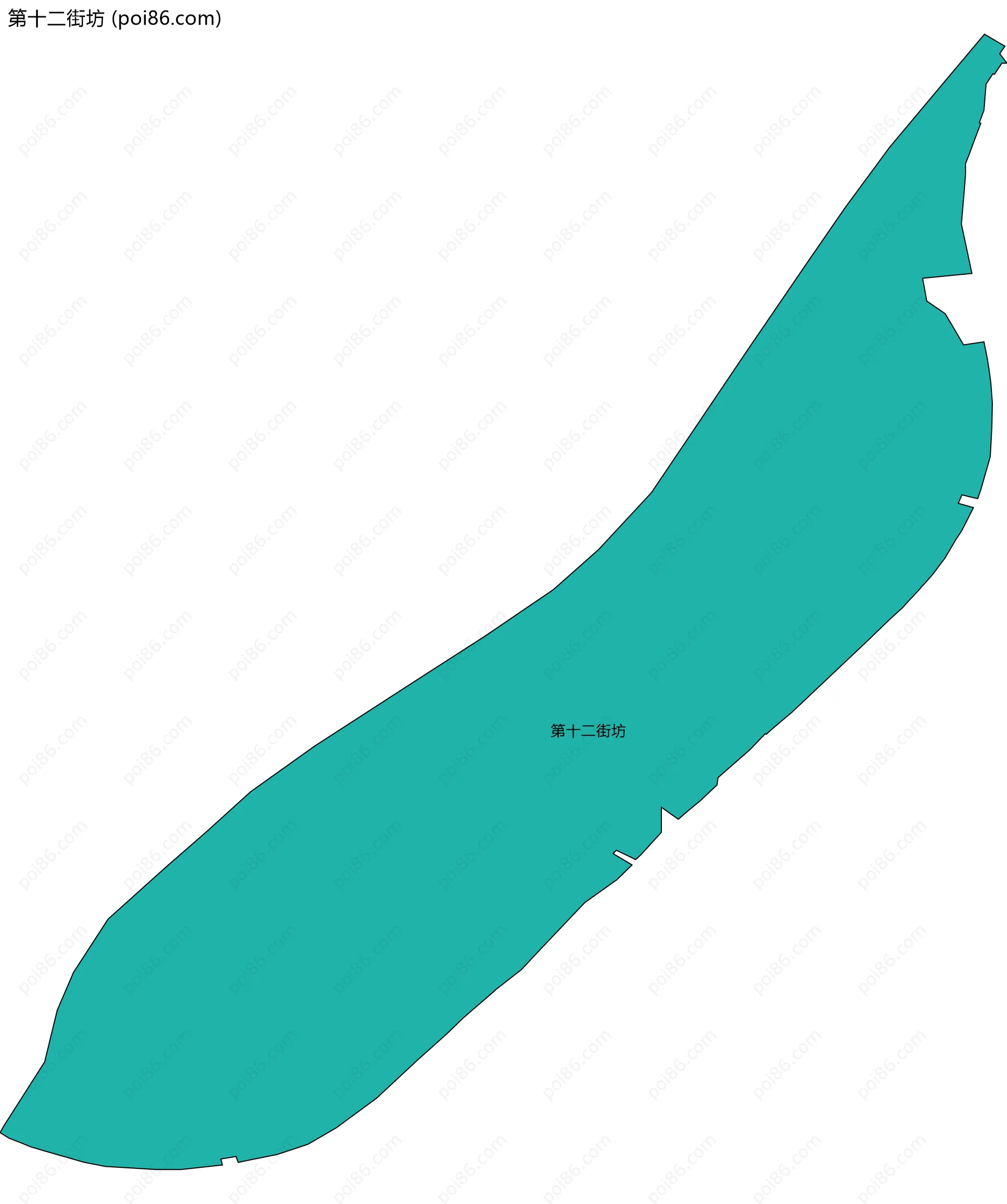 第十二街坊边界地图