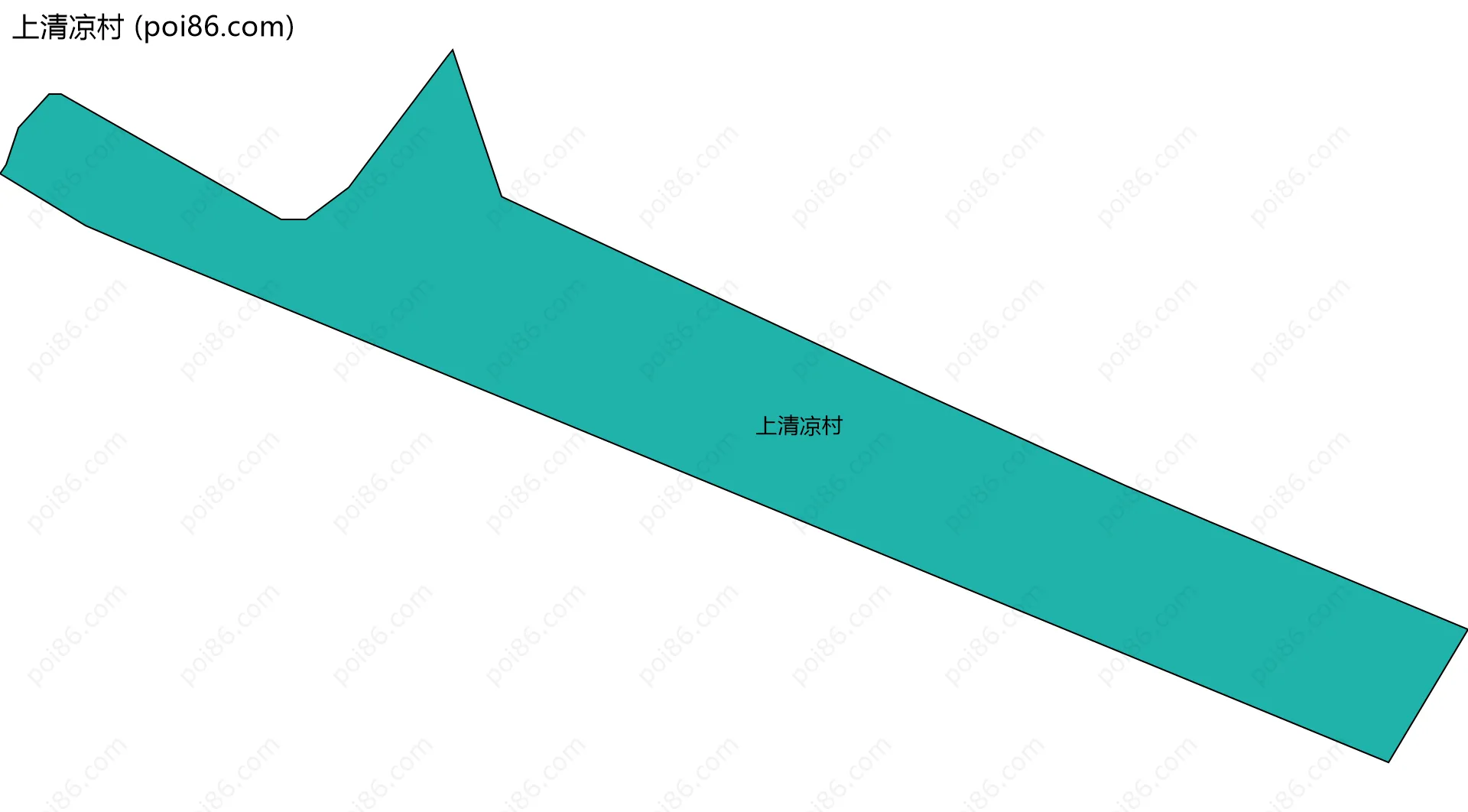 上清凉村边界地图