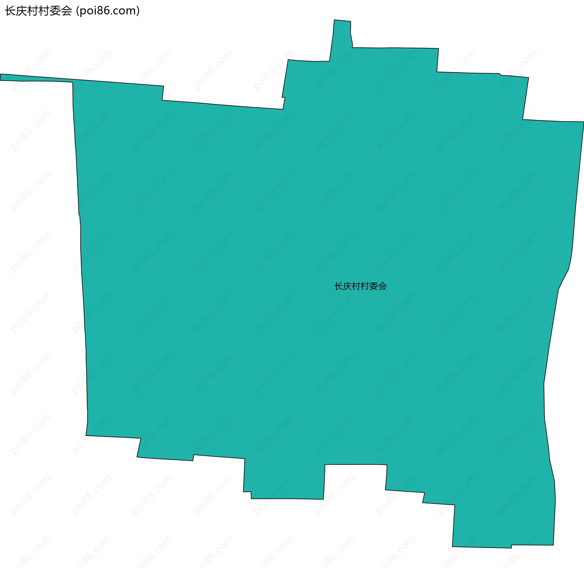 长庆村村委会边界地图