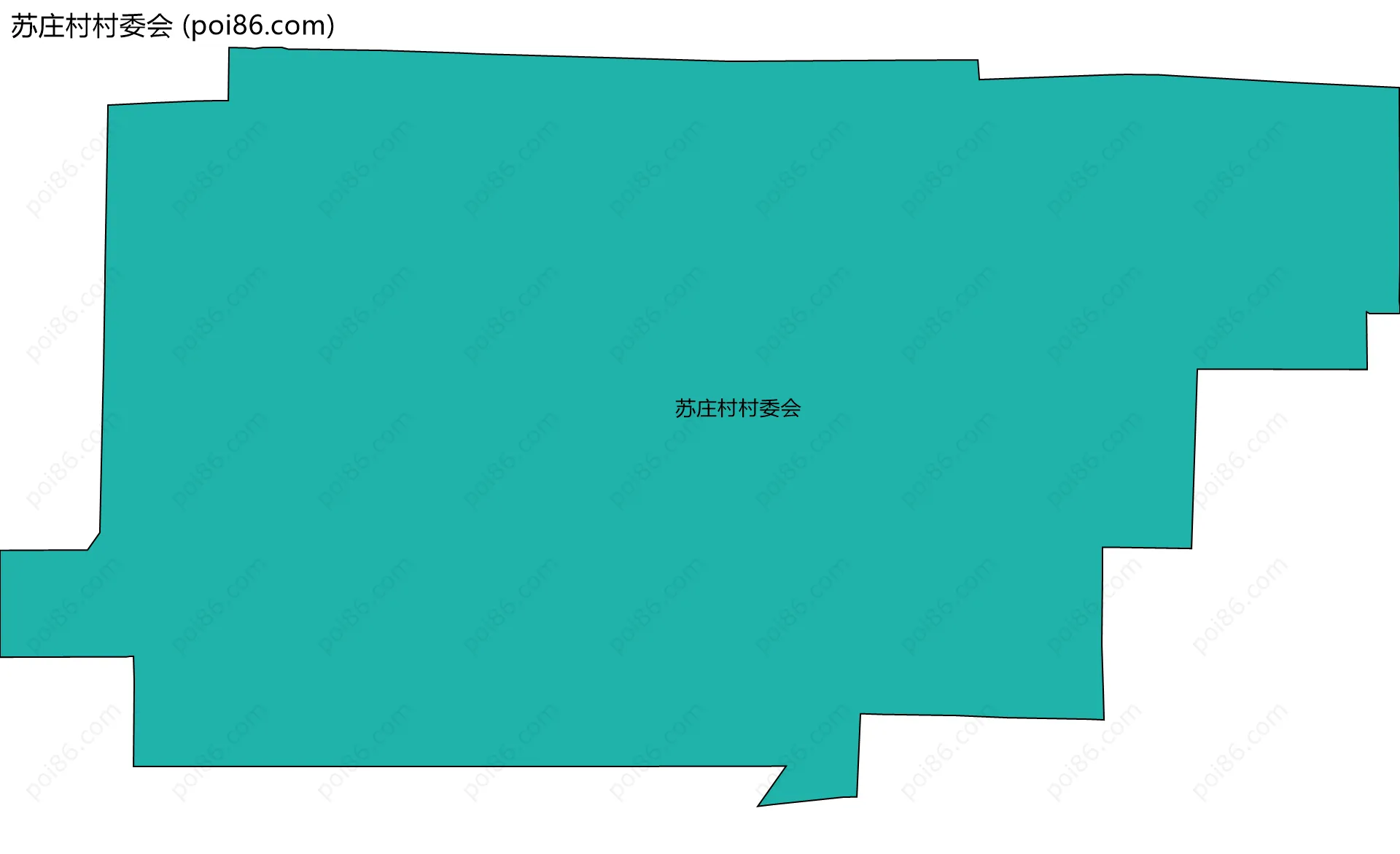 苏庄村村委会边界地图