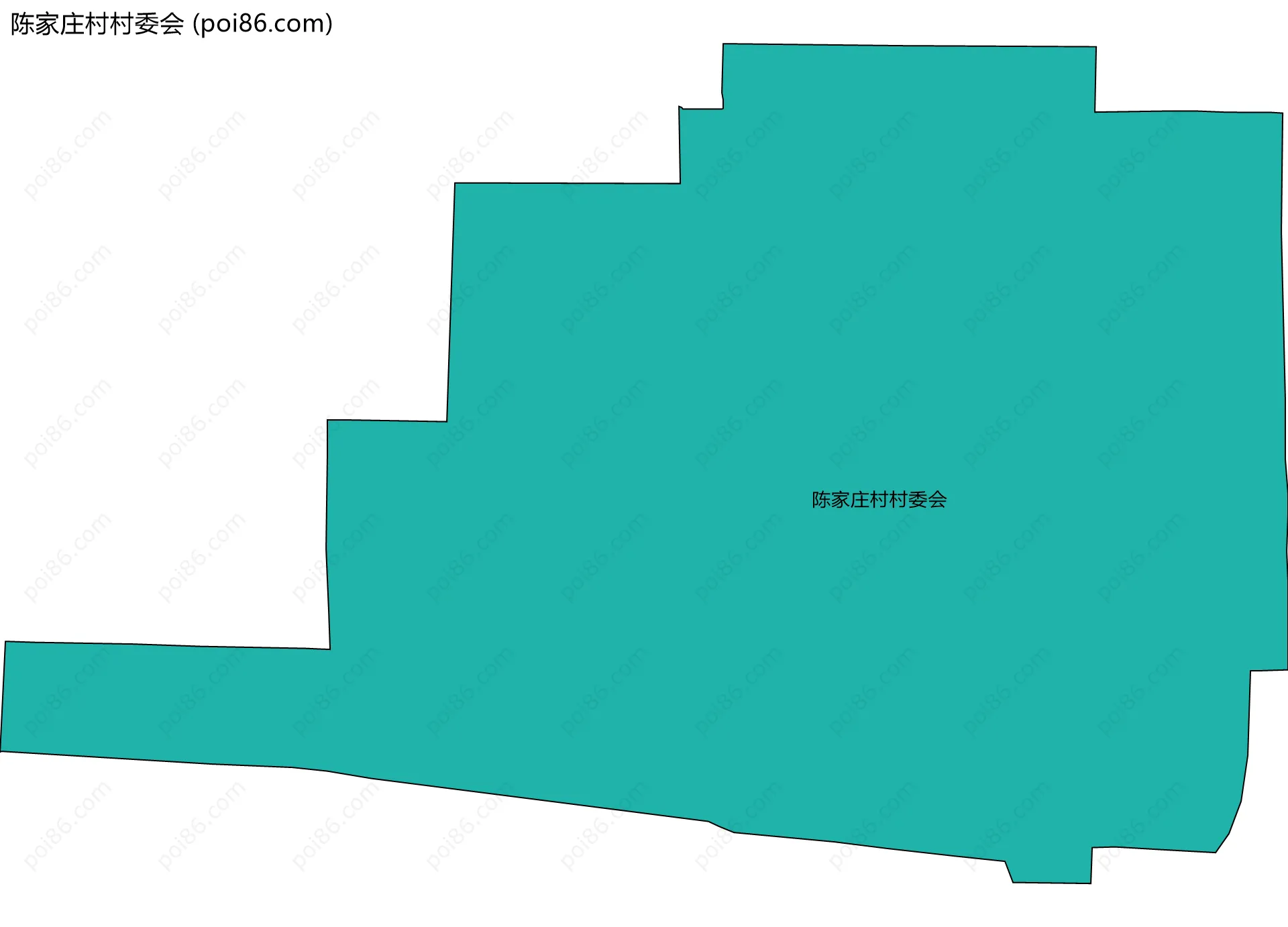陈家庄村村委会边界地图