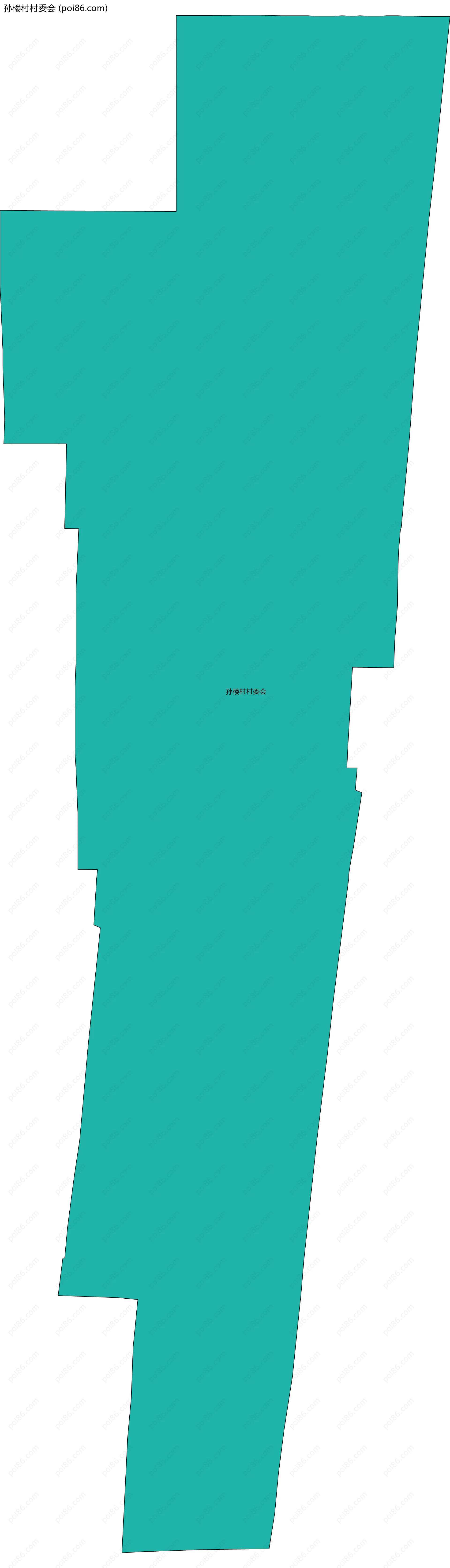 孙楼村村委会边界地图