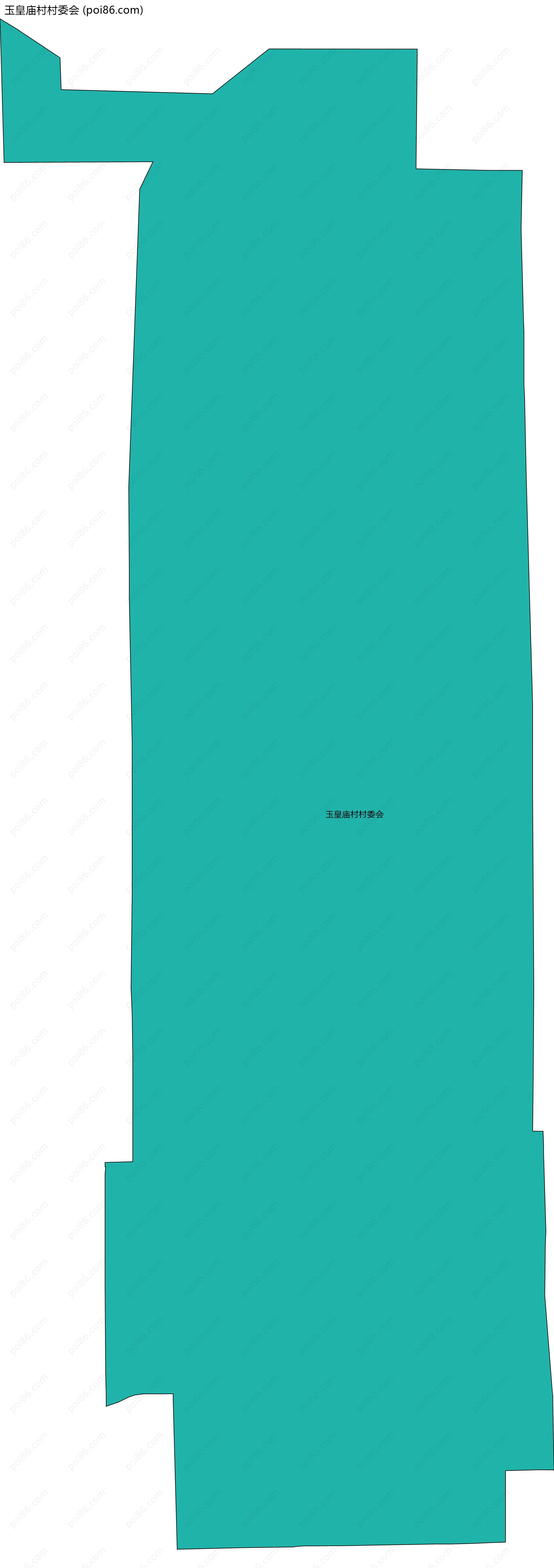 玉皇庙村村委会边界地图