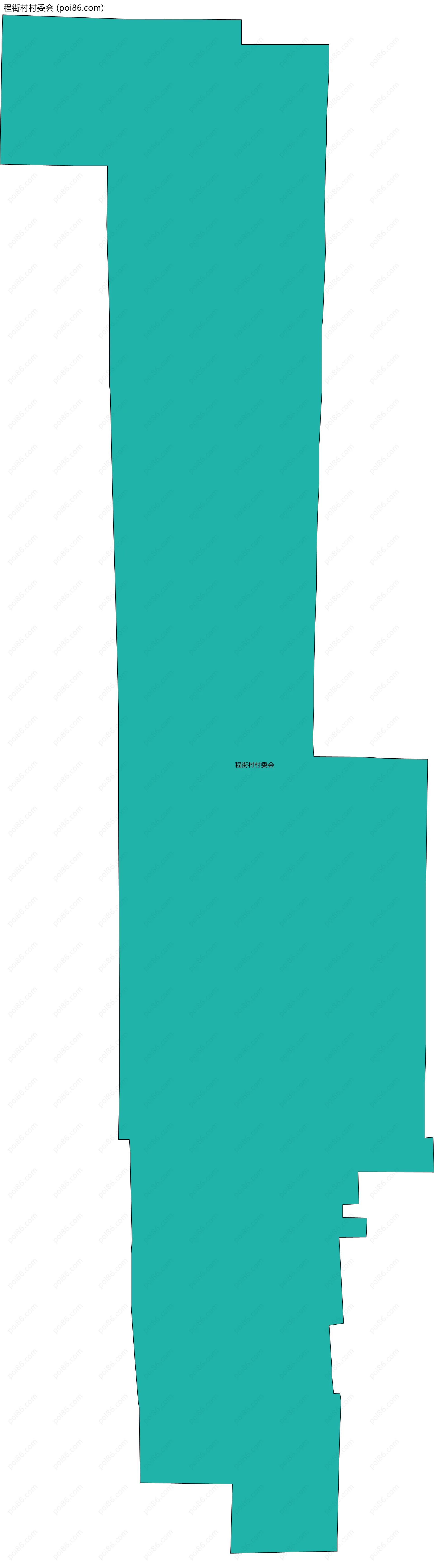 程街村村委会边界地图