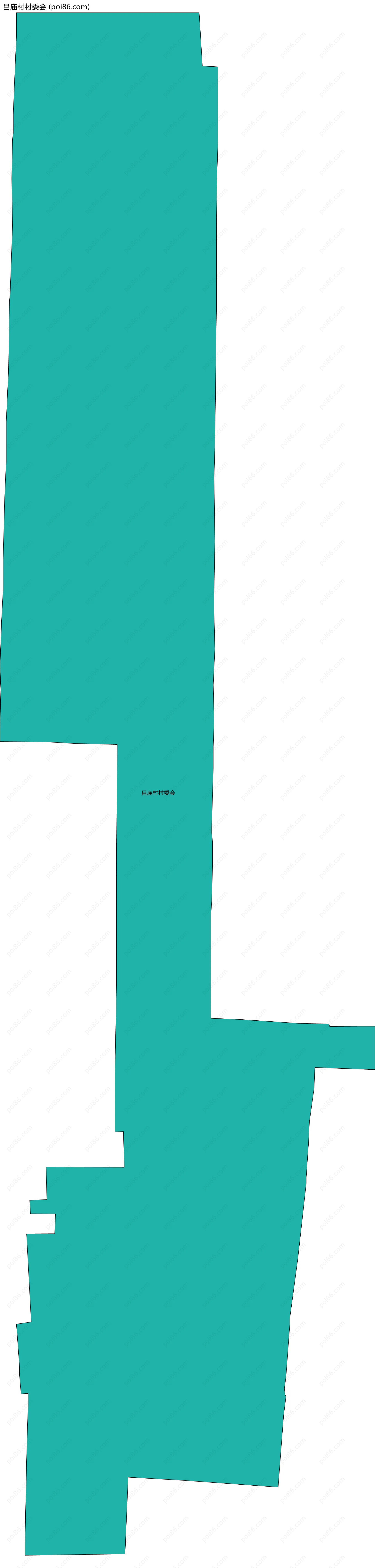 吕庙村村委会边界地图