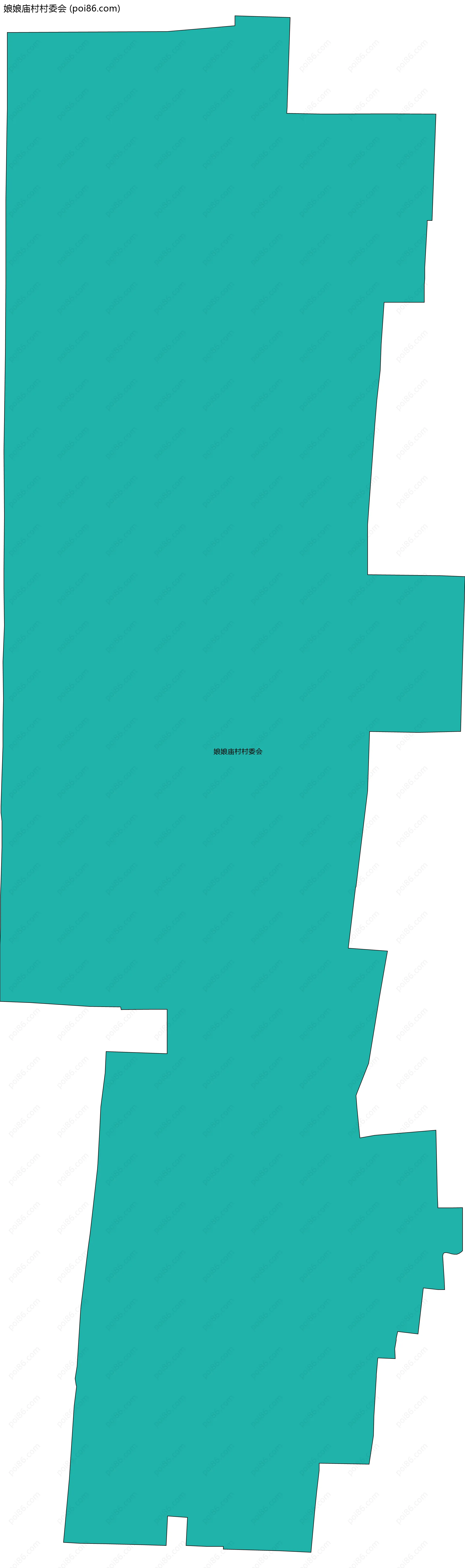 娘娘庙村村委会边界地图