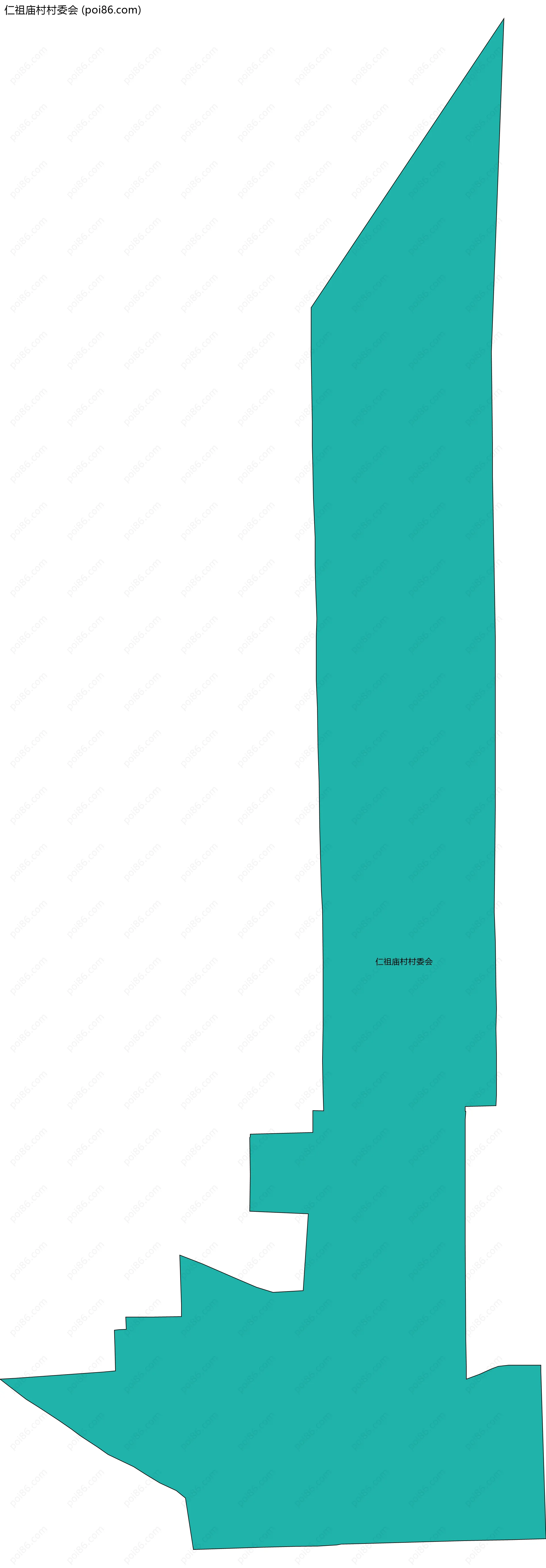 仁祖庙村村委会边界地图