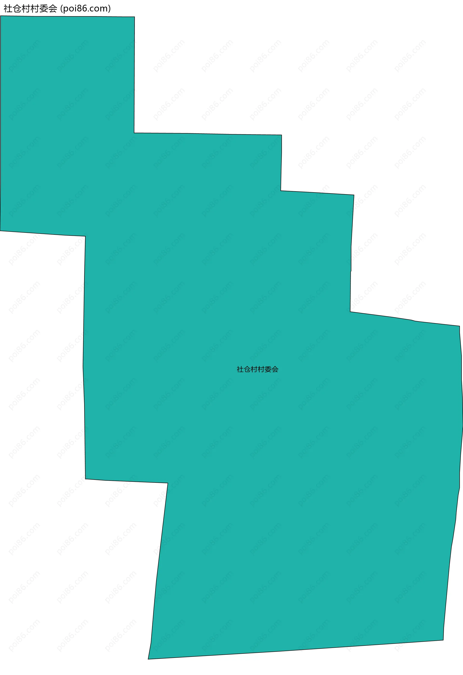 社仓村村委会边界地图