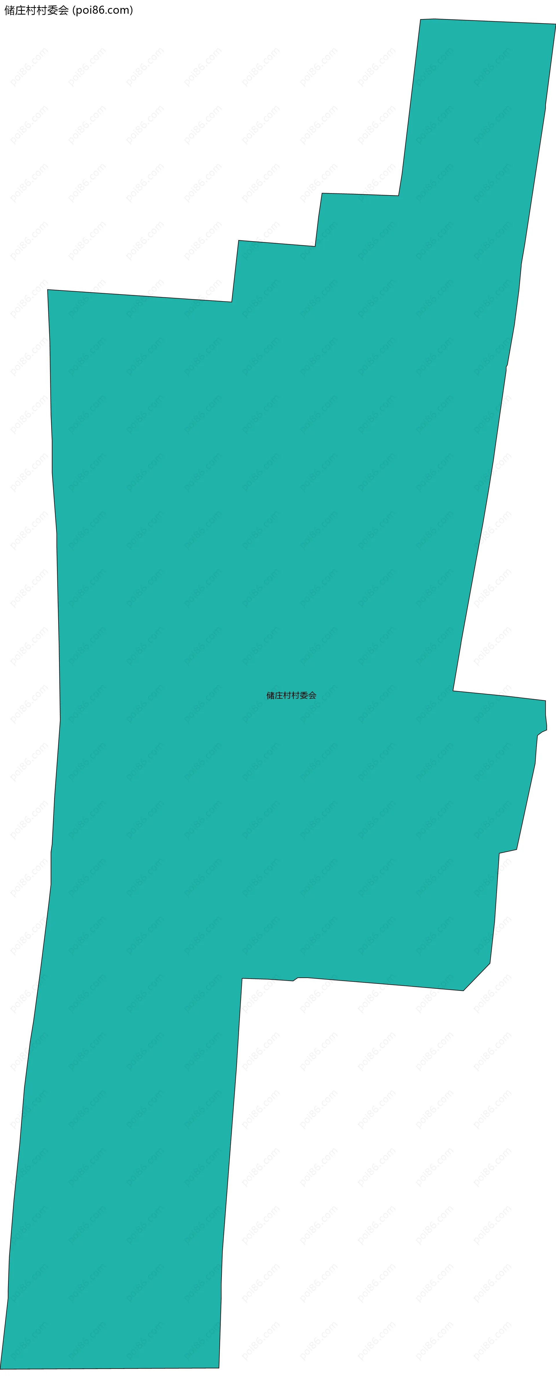 储庄村村委会边界地图