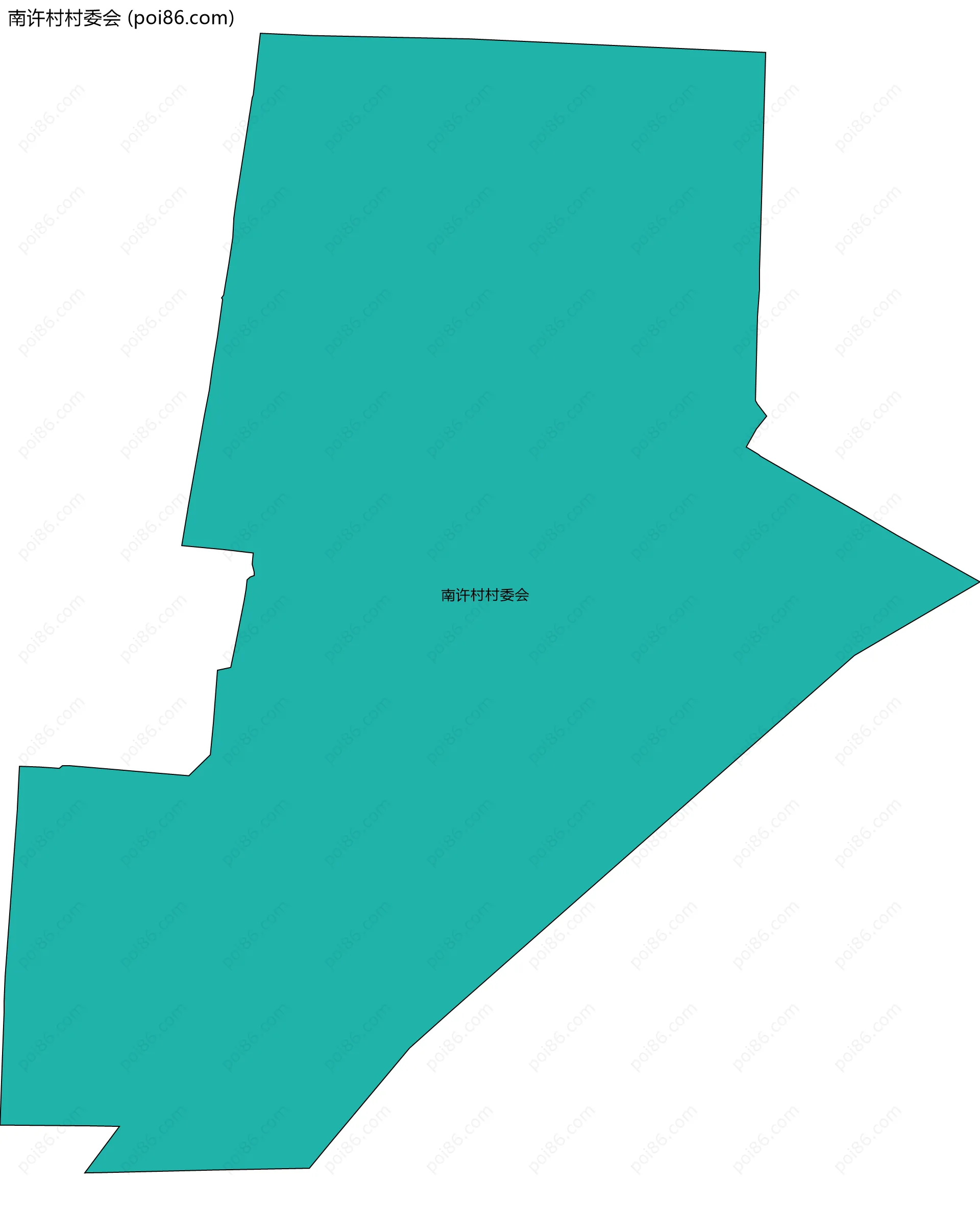 南许村村委会边界地图