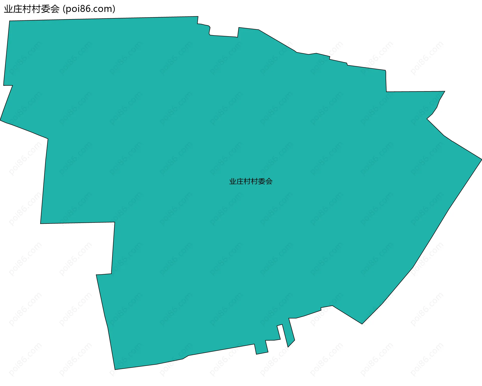 业庄村村委会边界地图