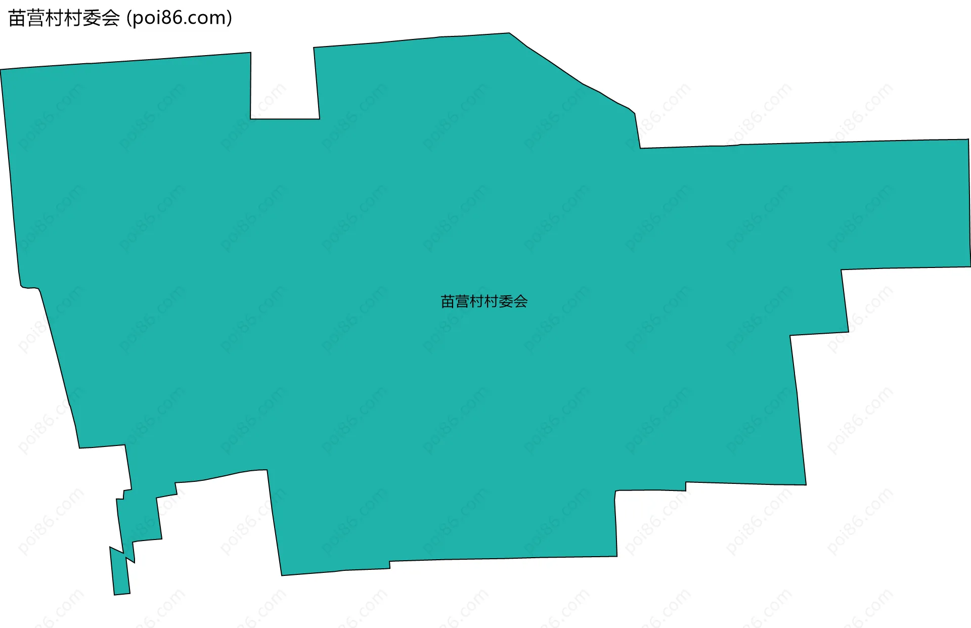 苗营村村委会边界地图
