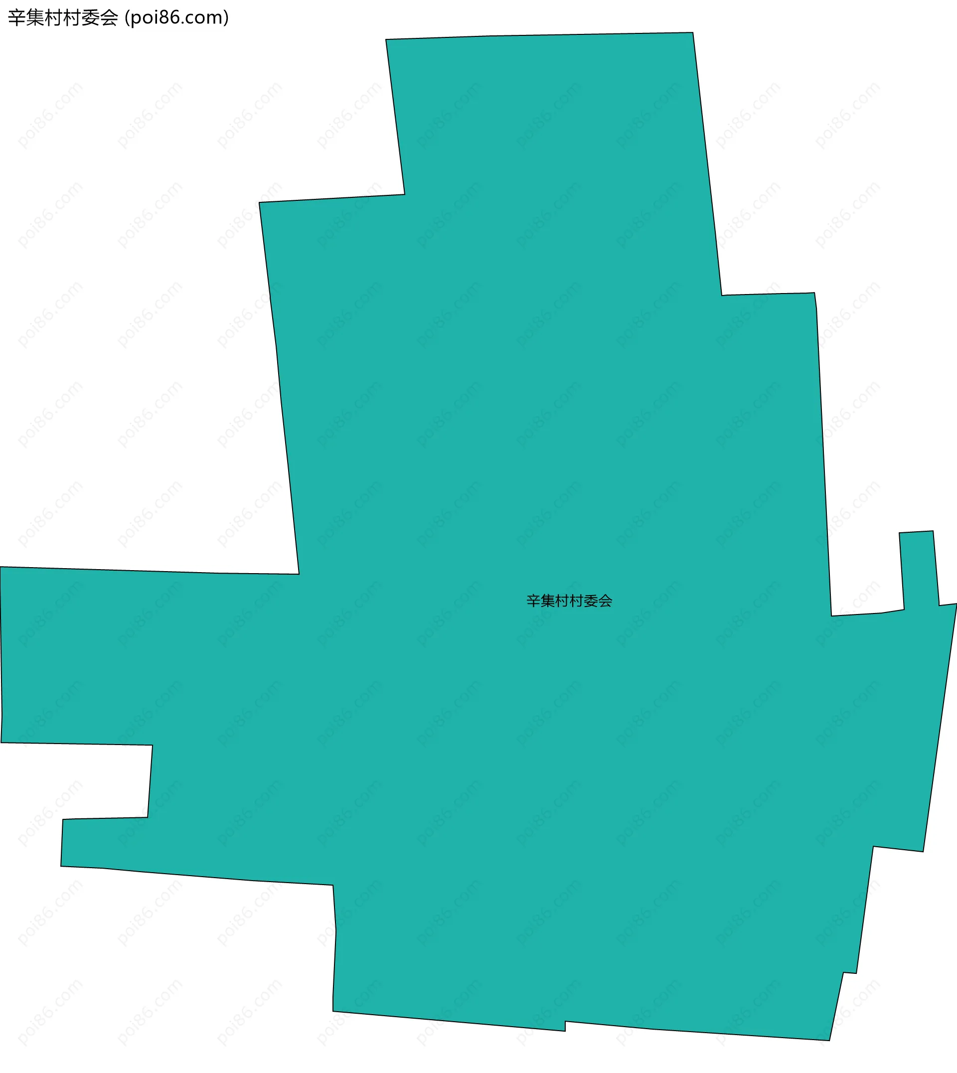 辛集村村委会边界地图