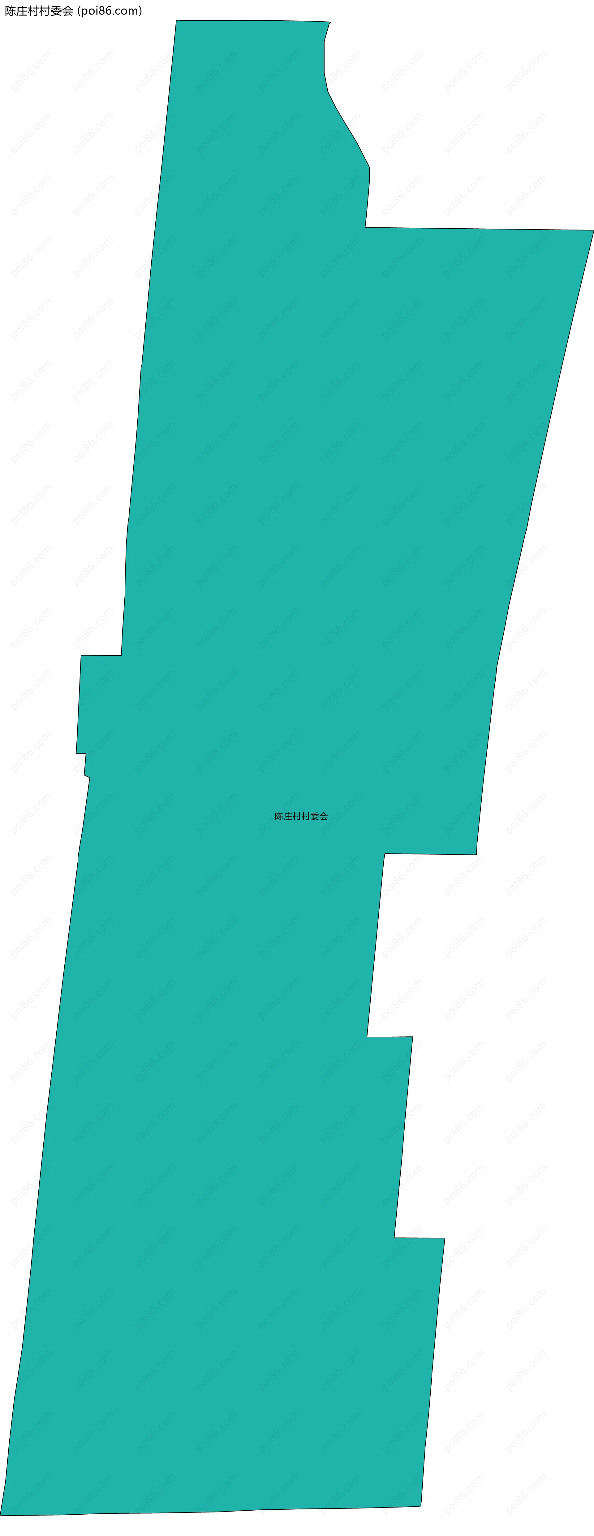 陈庄村村委会边界地图