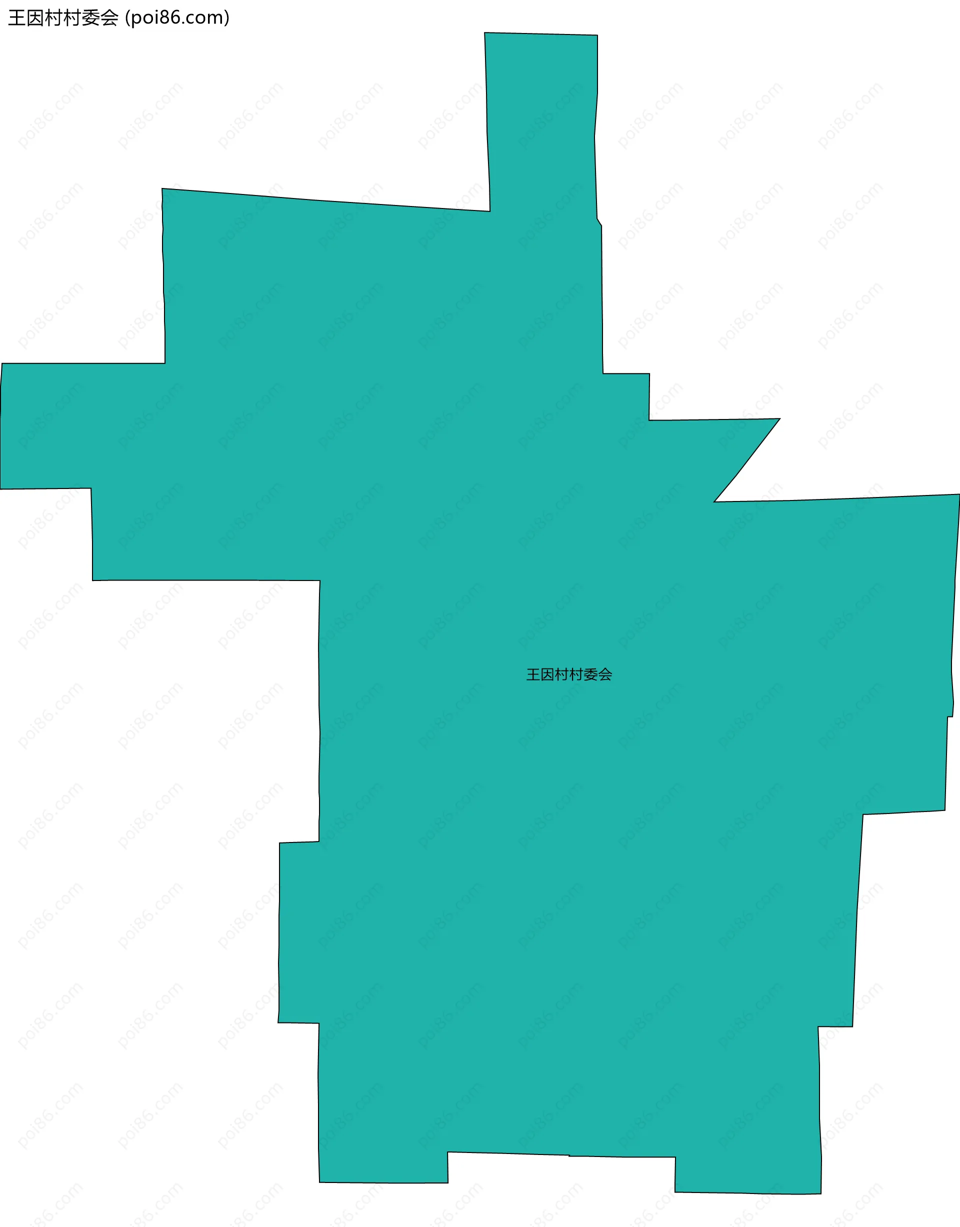 王因村村委会边界地图