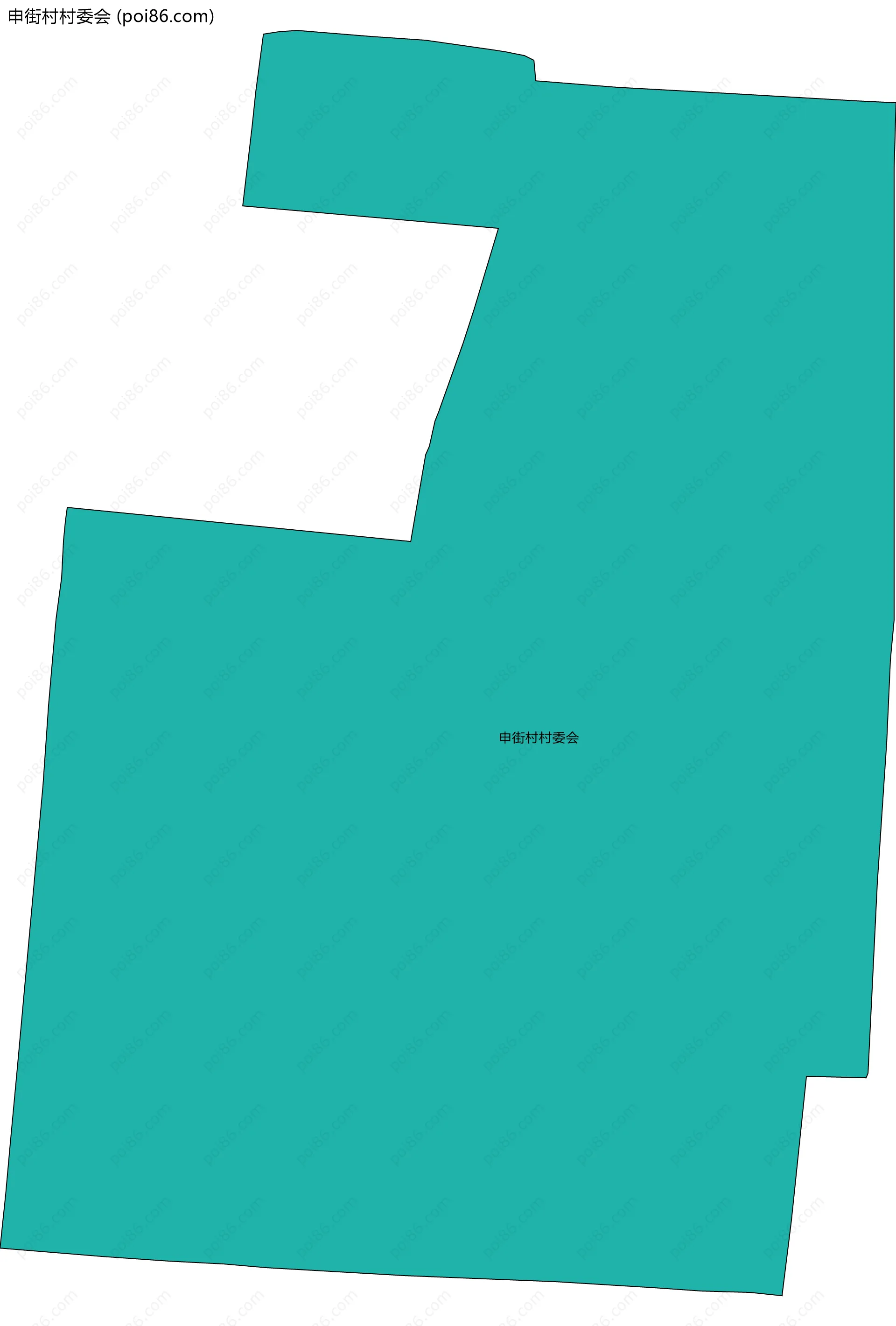 申街村村委会边界地图