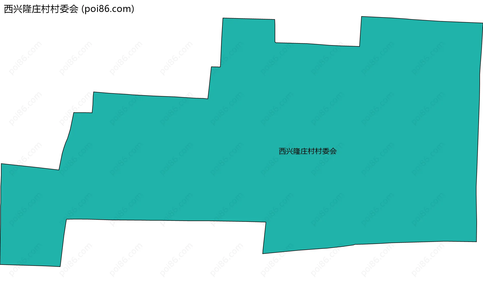 西兴隆庄村村委会边界地图