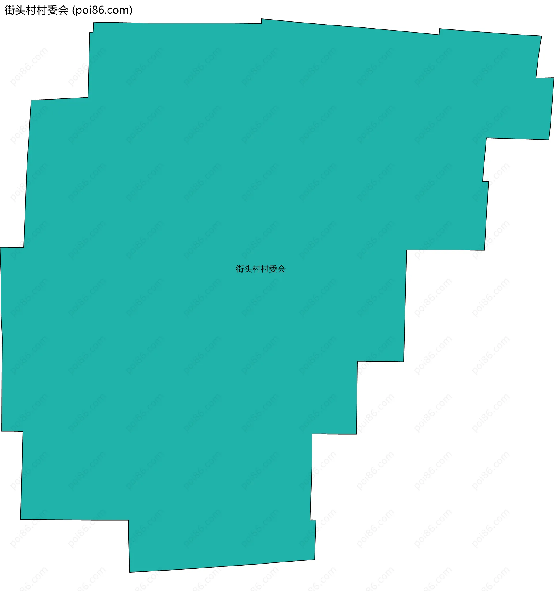 街头村村委会边界地图