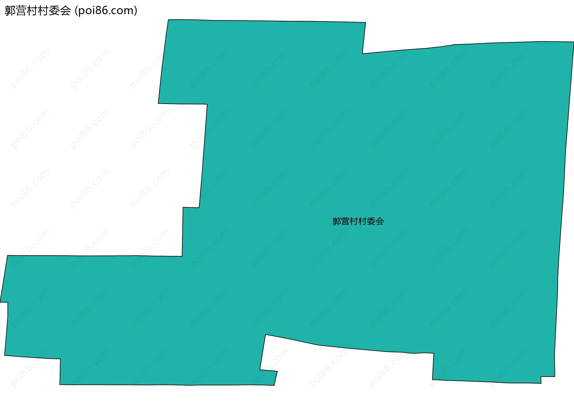 郭营村村委会边界地图