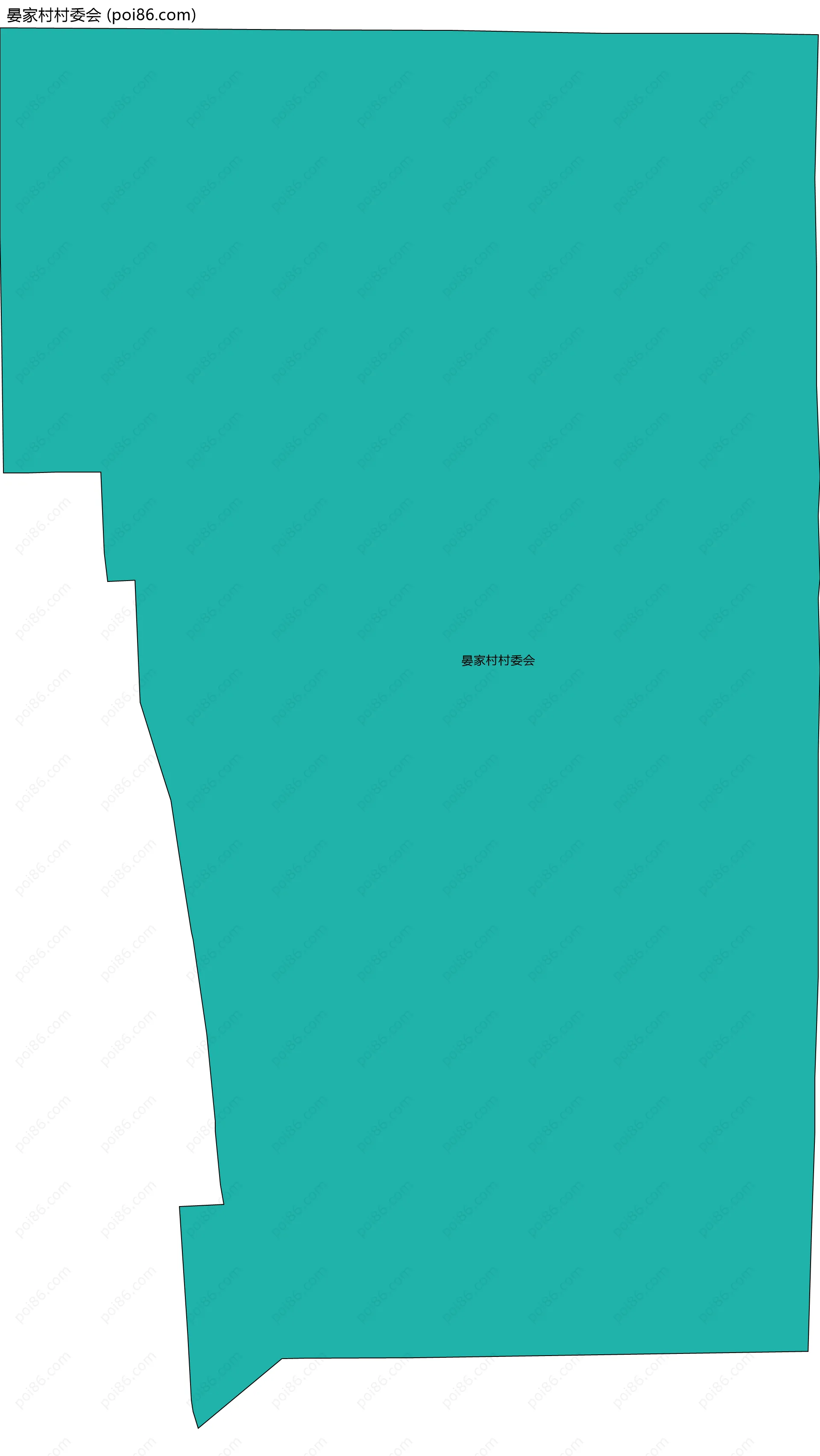 晏家村村委会边界地图