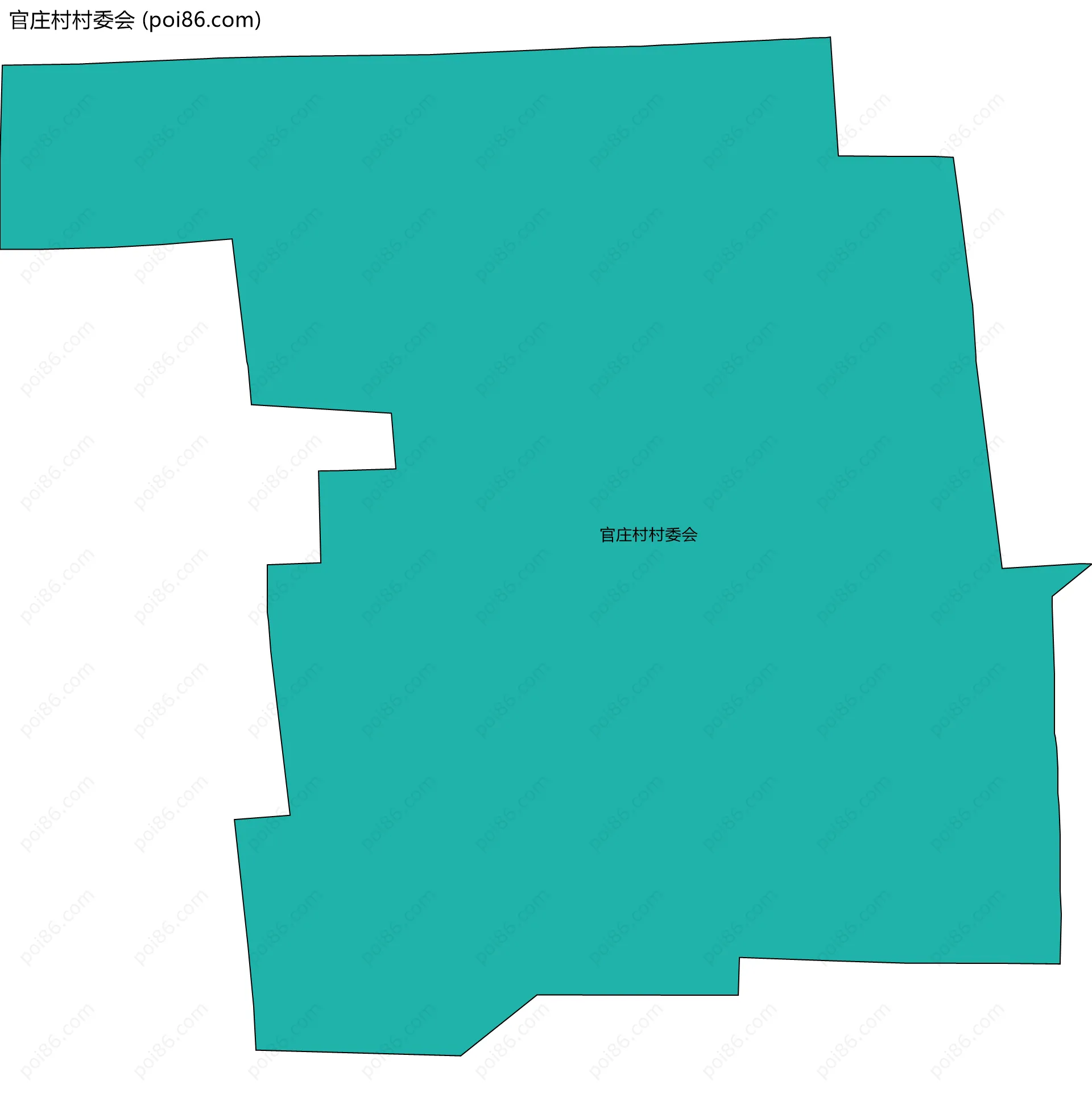 官庄村村委会边界地图