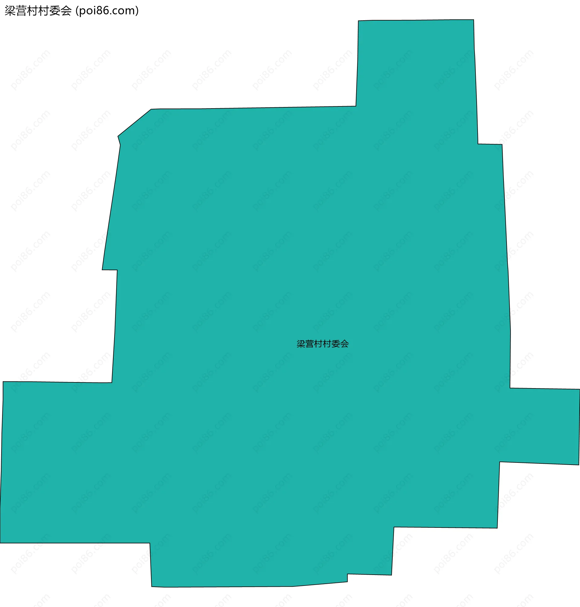 梁营村村委会边界地图