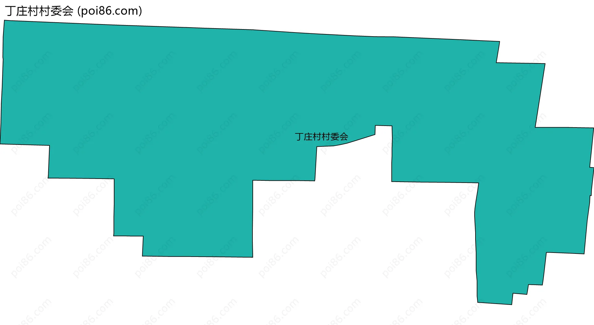 丁庄村村委会边界地图