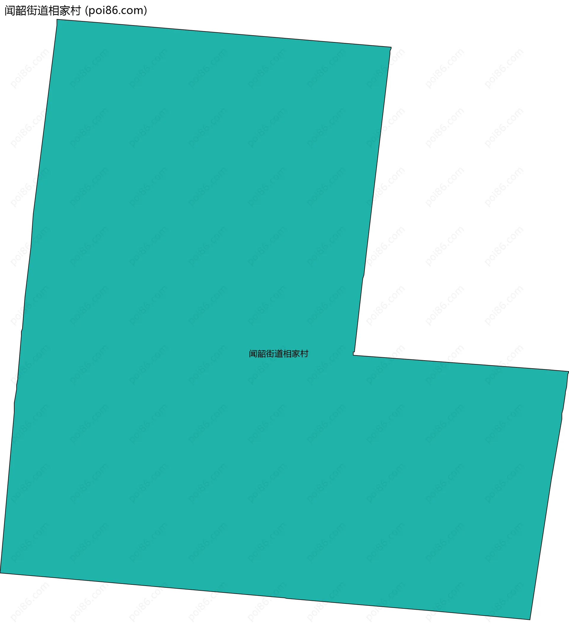 闻韶街道相家村边界地图