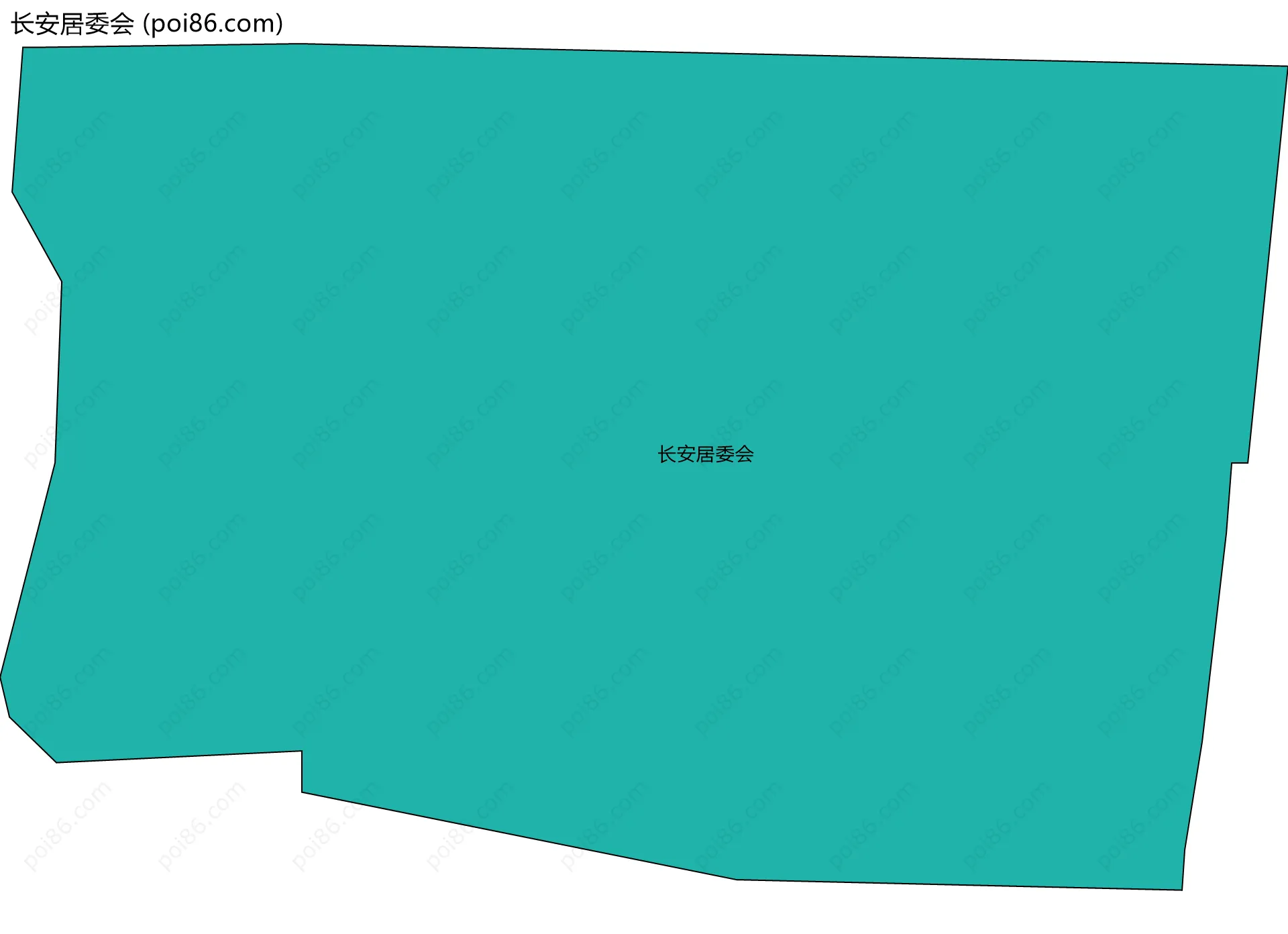 长安居委会边界地图