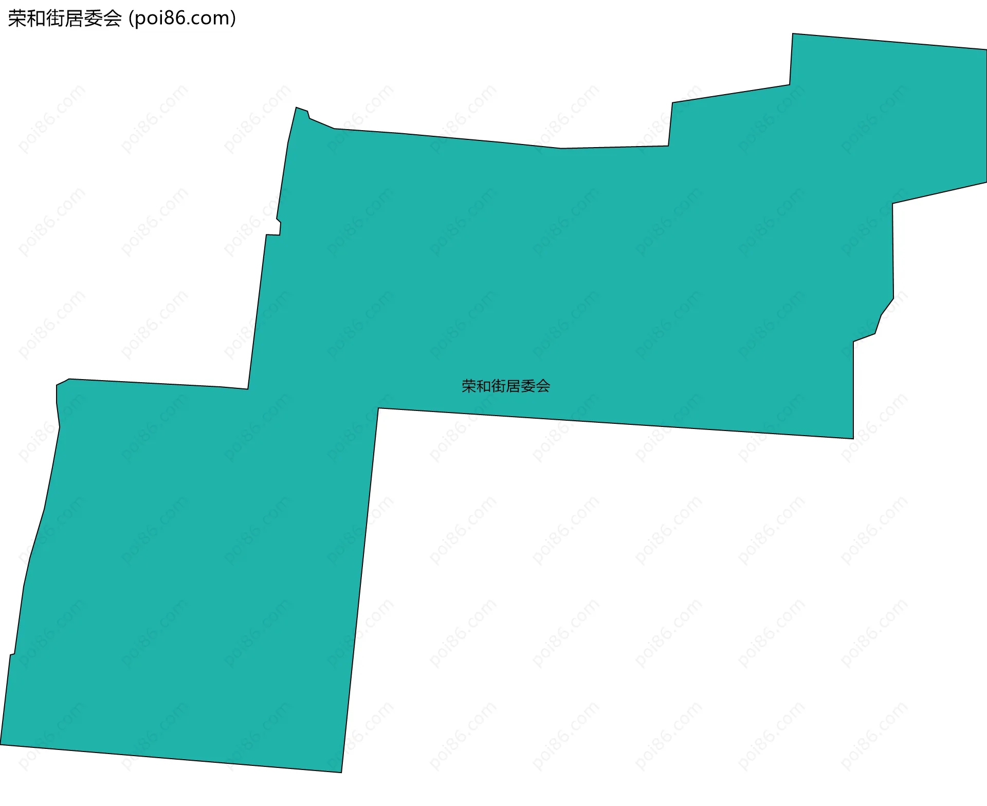 荣和街居委会边界地图