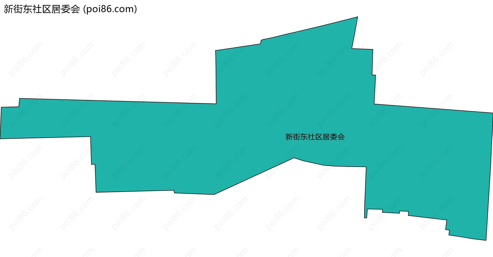 新街东社区居委会边界地图