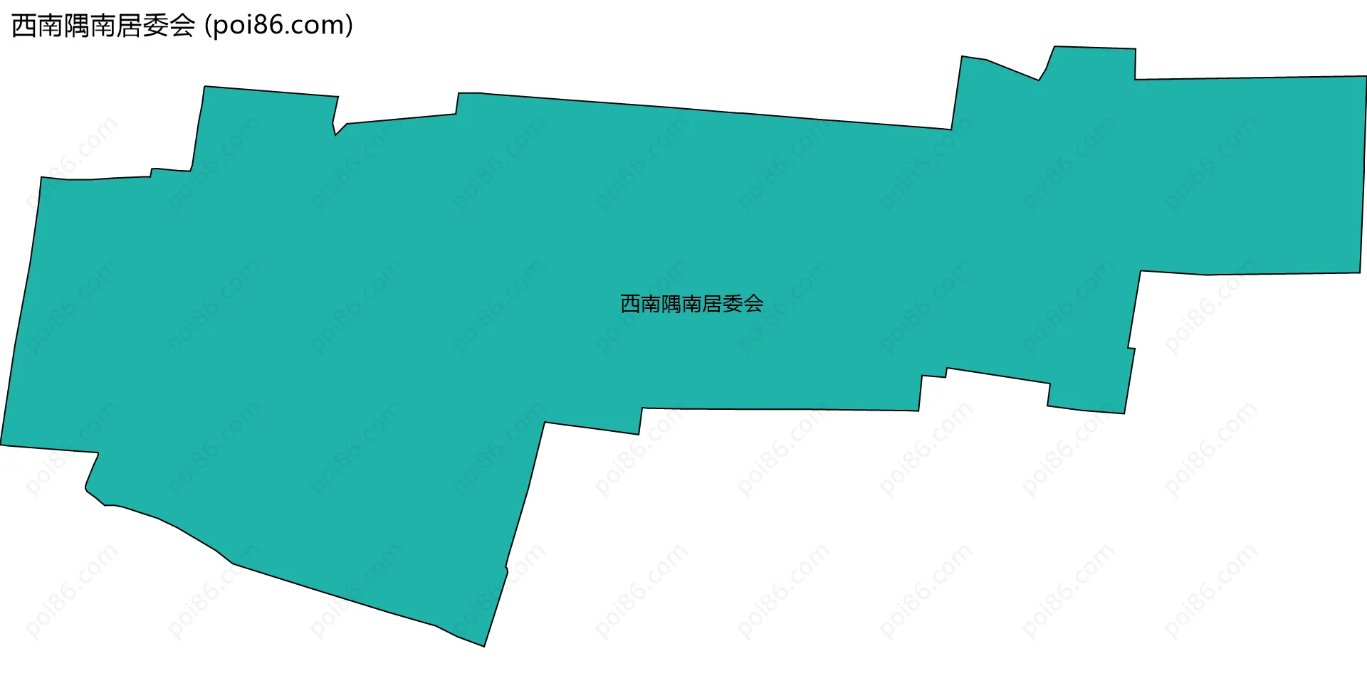 西南隅南居委会边界地图