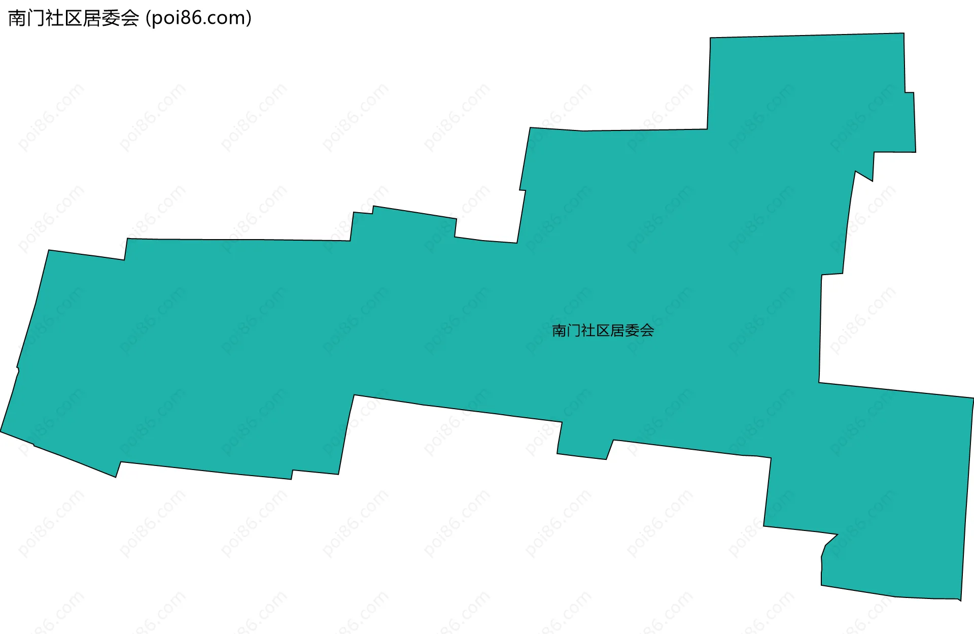 南门社区居委会边界地图