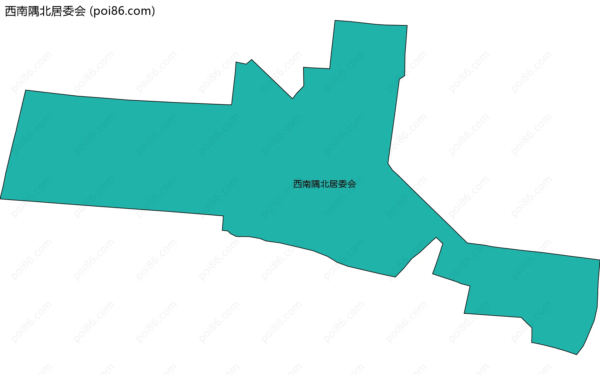 西南隅北居委会边界地图