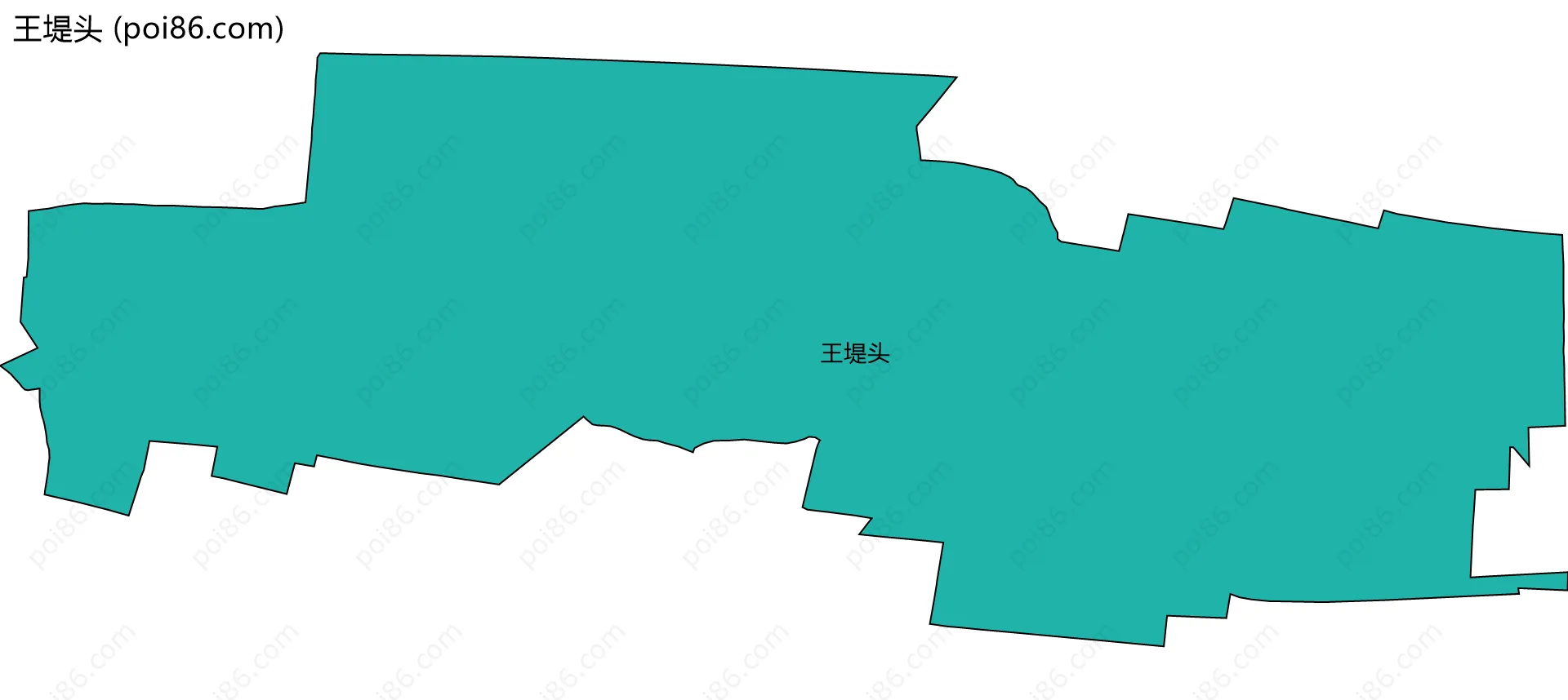 王堤头边界地图